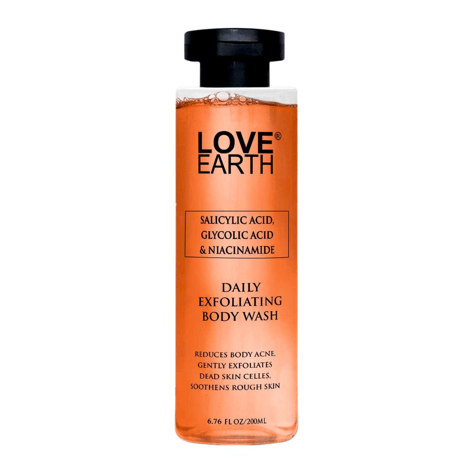 SALICYLIC ACID, GLYCOLIC ACID &  NIACINAMIDE DAILY EXFOLIATING BODY WASH 200ml