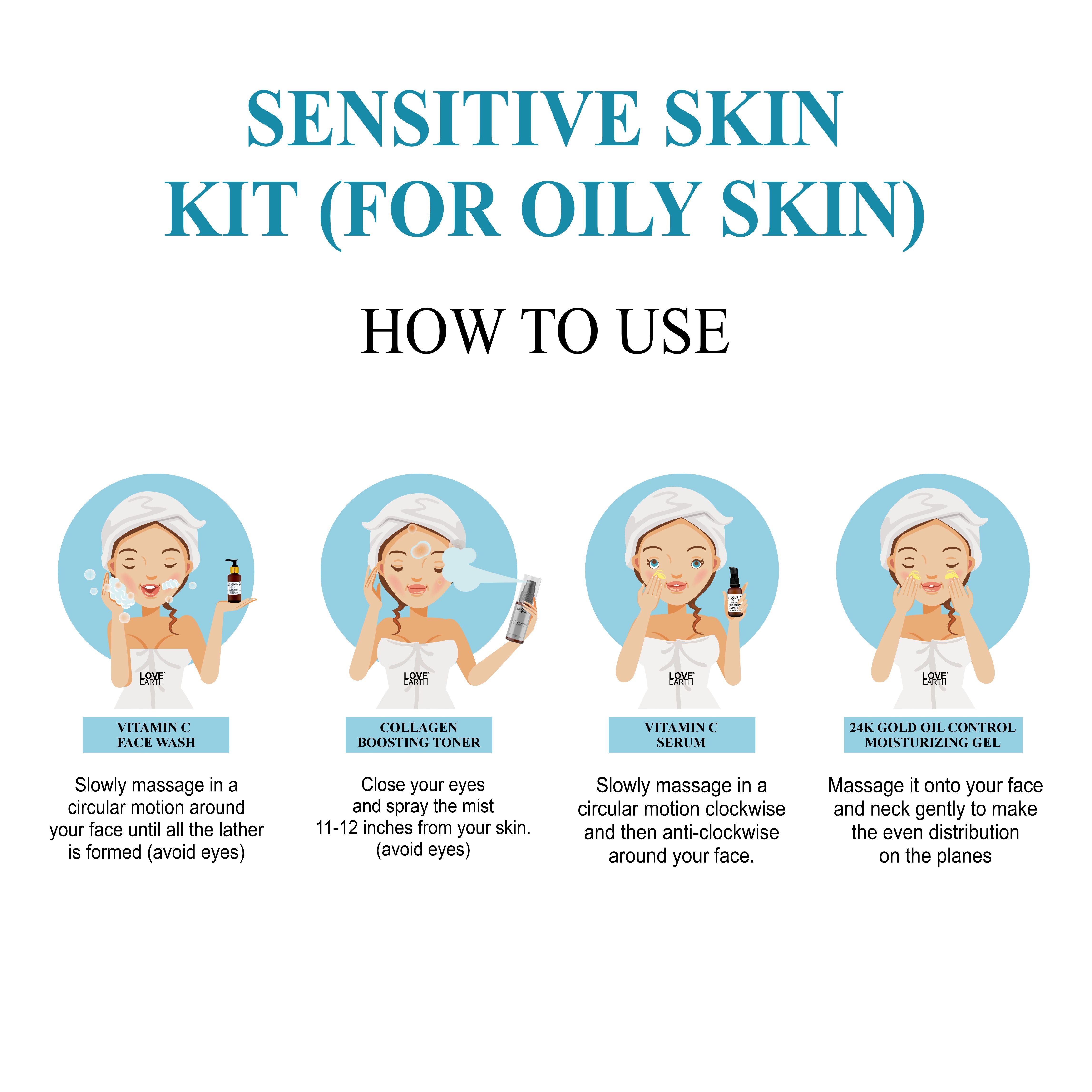Sensitive SKIN (OILY) KIT