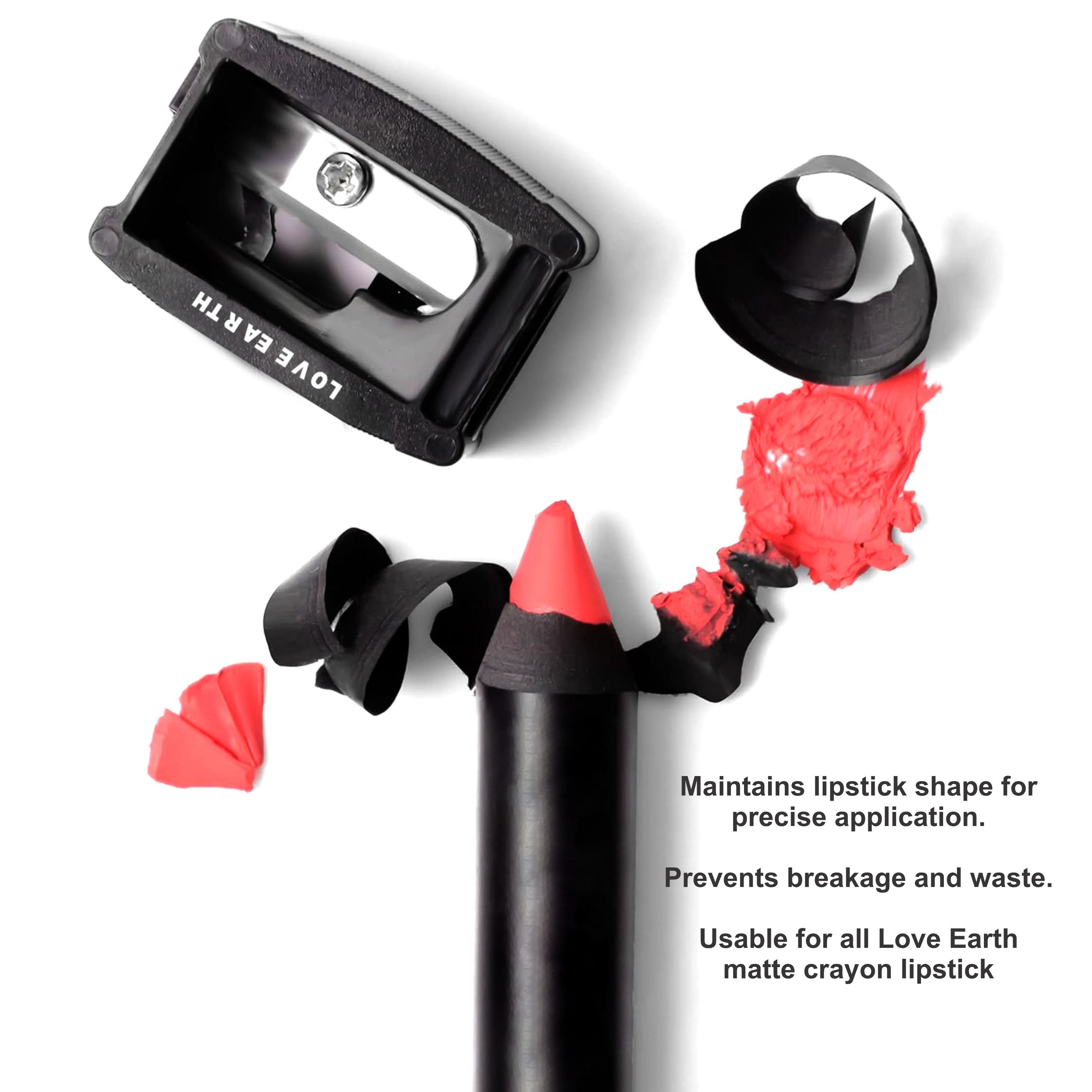 Sharpener | For Lip Crayon | Professional-Grade Makeup Sharpener