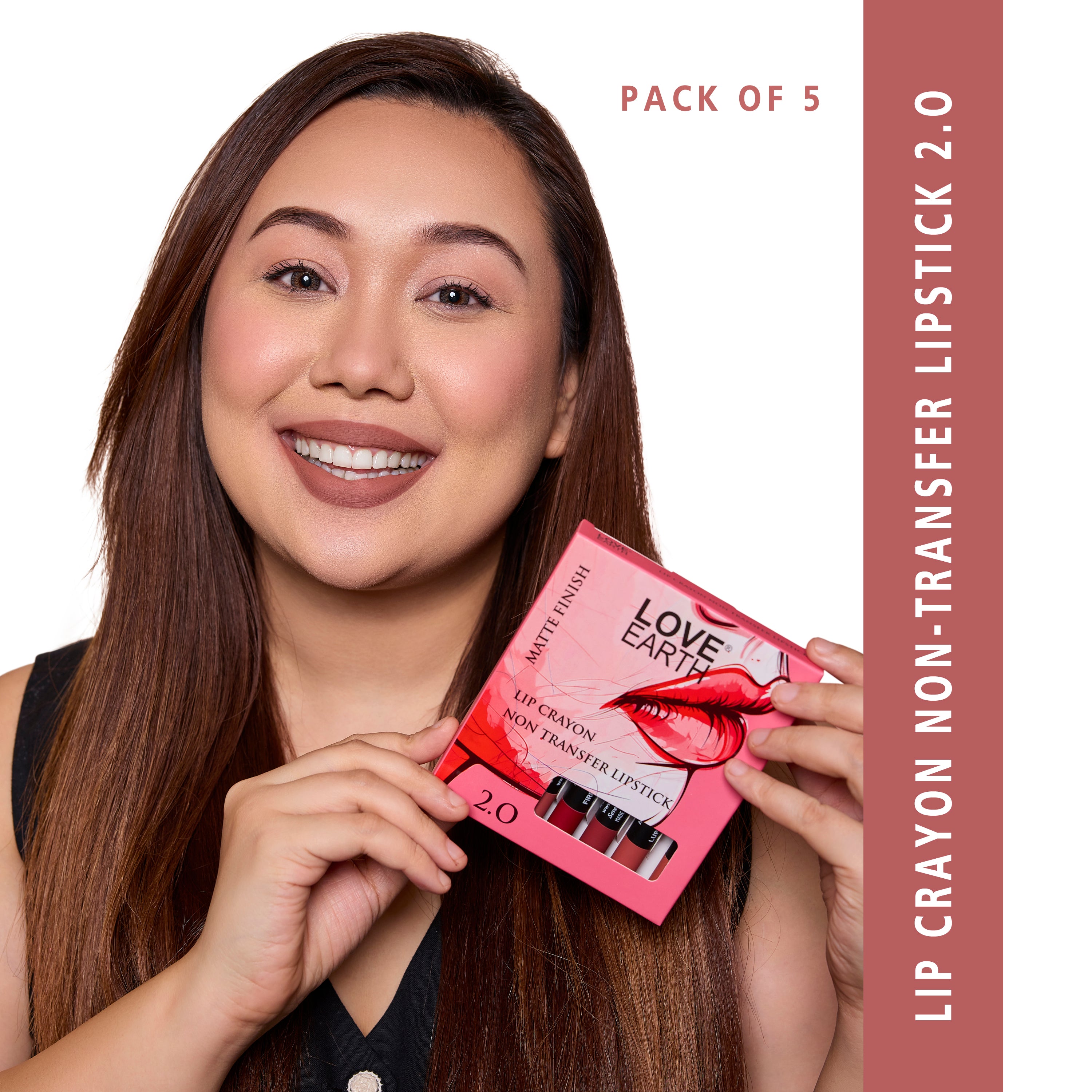 LIP CRAYON NON-TRANSFER LIPSTICK 2. O - PACK OF 5