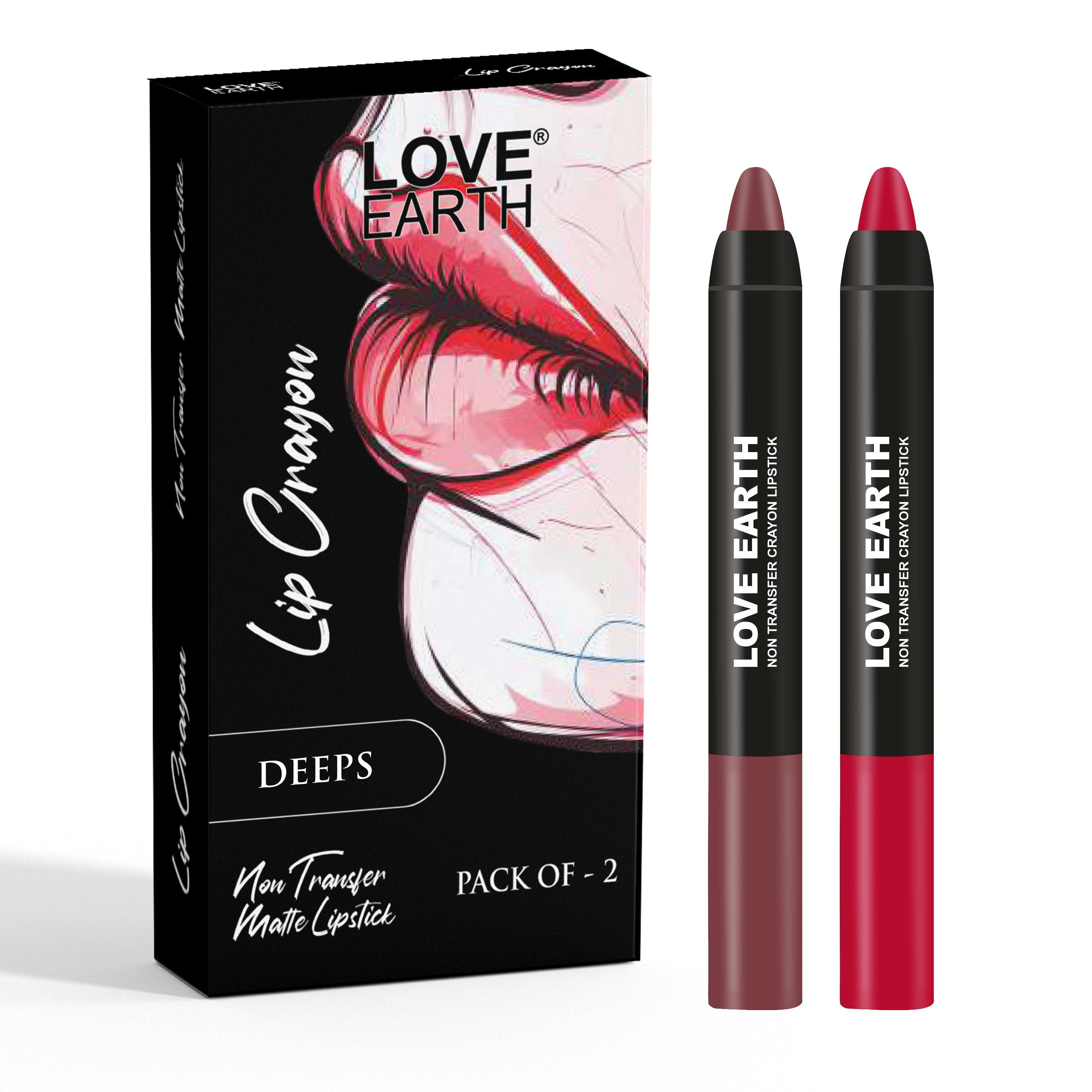 Lip Crayon Pack Of 2 Deeps