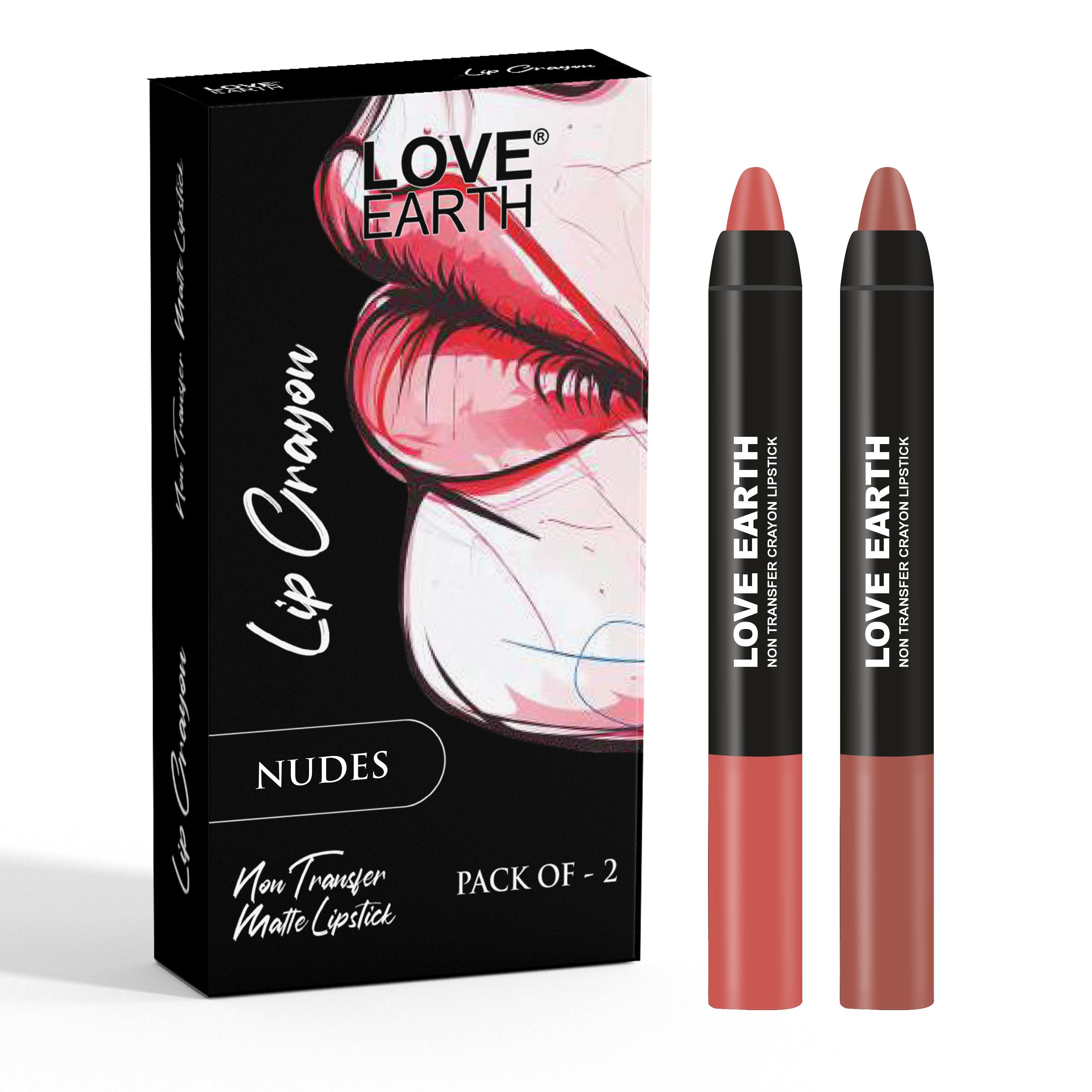Lip Crayon Pack Of 2 Nudes