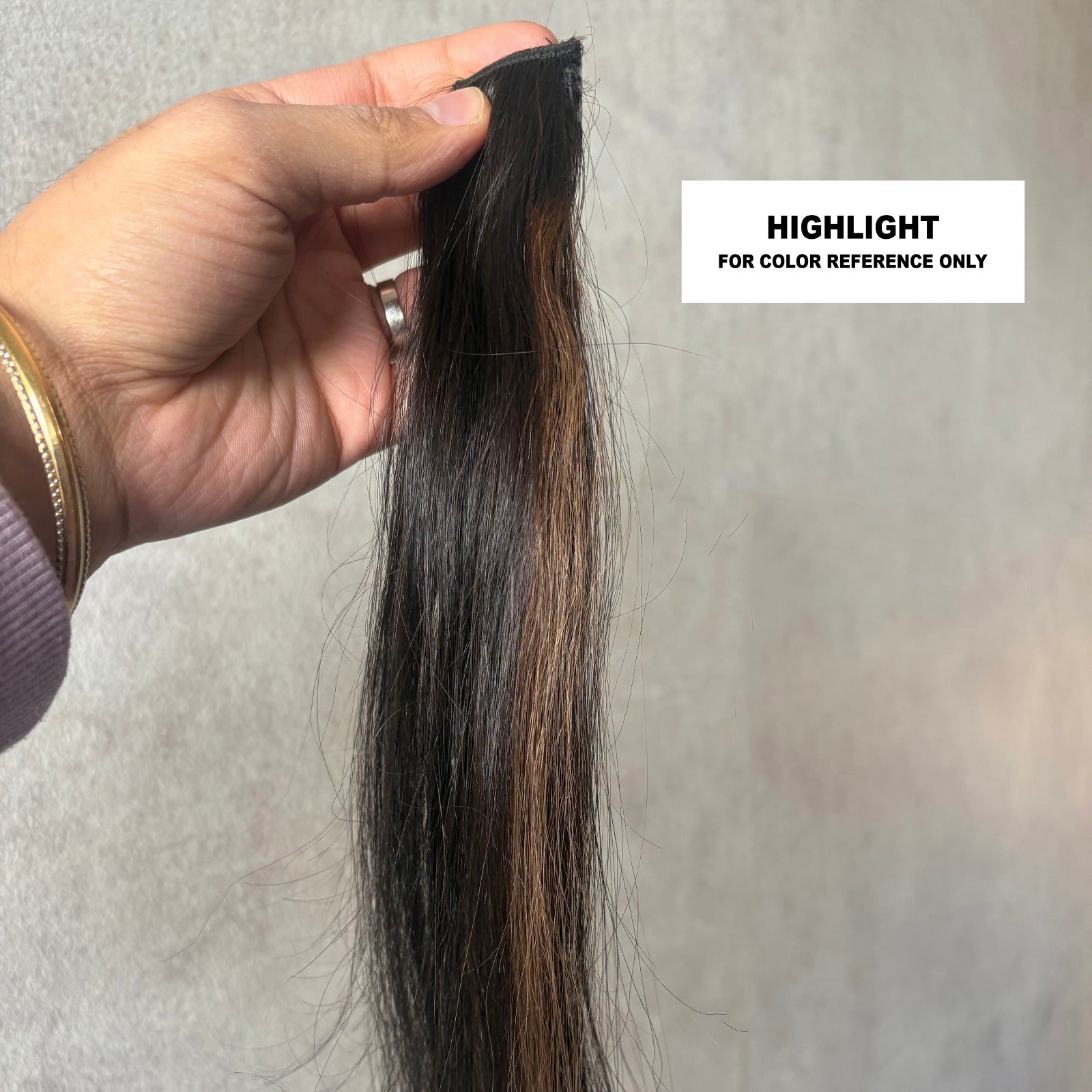 Single Clip Side Hair Extensions 14 Inch Highlight