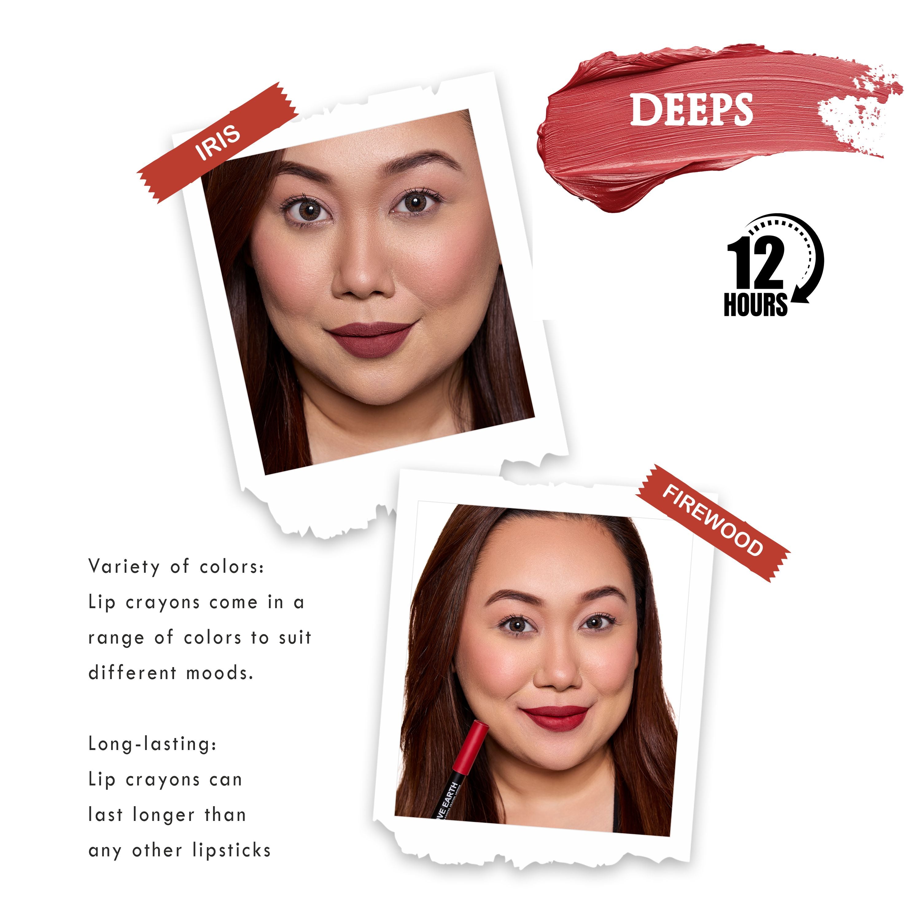 Lip Crayon Pack Of 2 Deeps