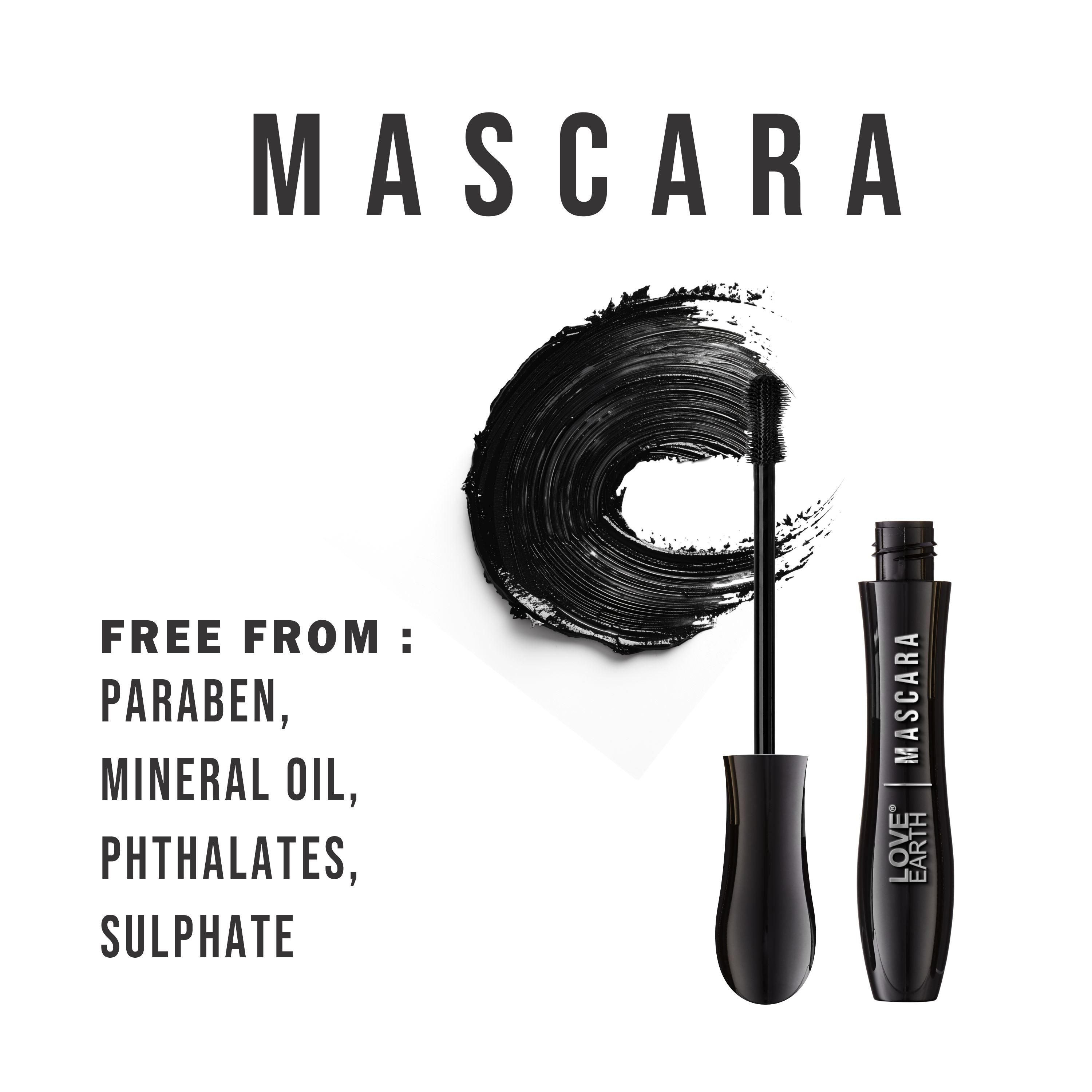 Mascara–Volumizing & Lengthening|Smudge-Proof, Long-Lasting & Intense Black-8ml