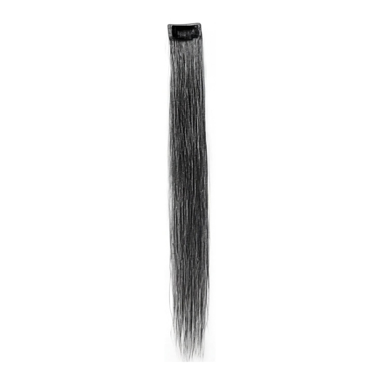 Single Clip Side Hair Extensions 14 Inch Salt & Pepper
