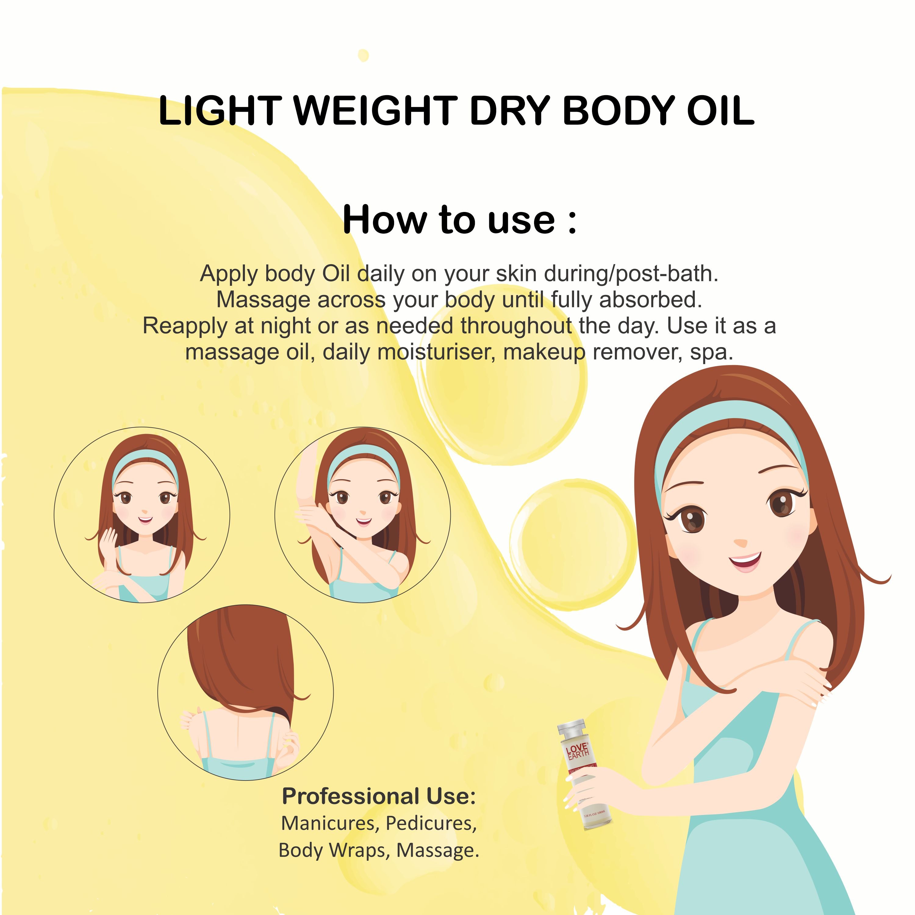LIGHT WEIGHT DRY BODY OIL