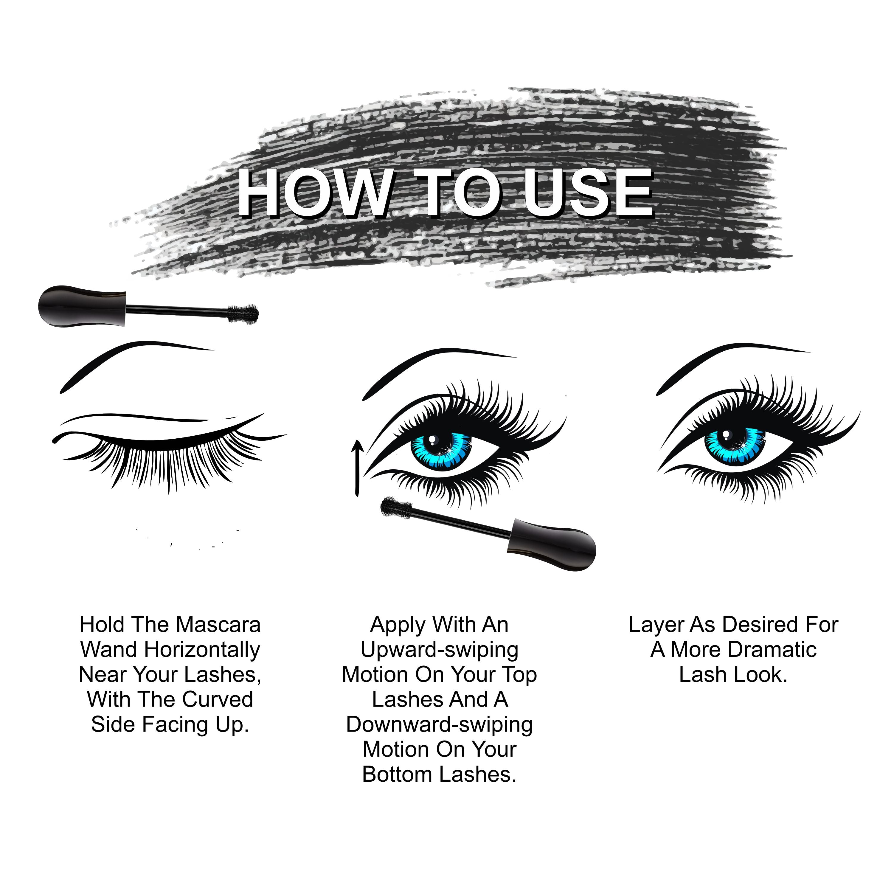 Mascara–Volumizing & Lengthening|Smudge-Proof, Long-Lasting & Intense Black-8ml