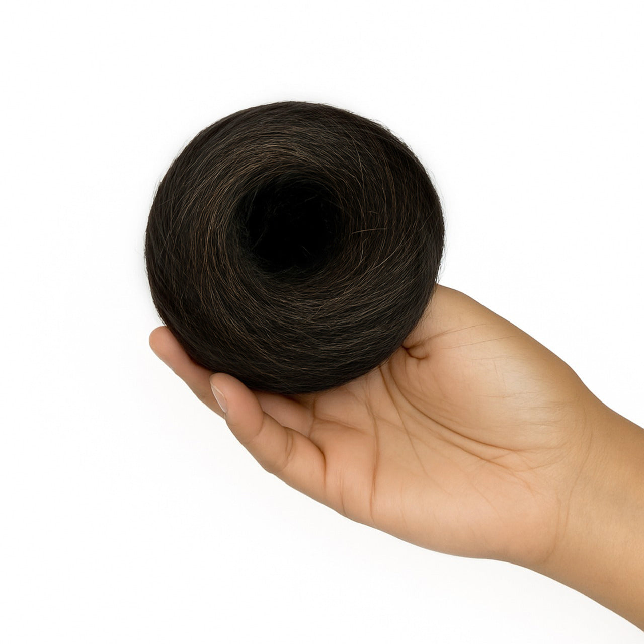 Clip-on Hair Bun Natural Brown
