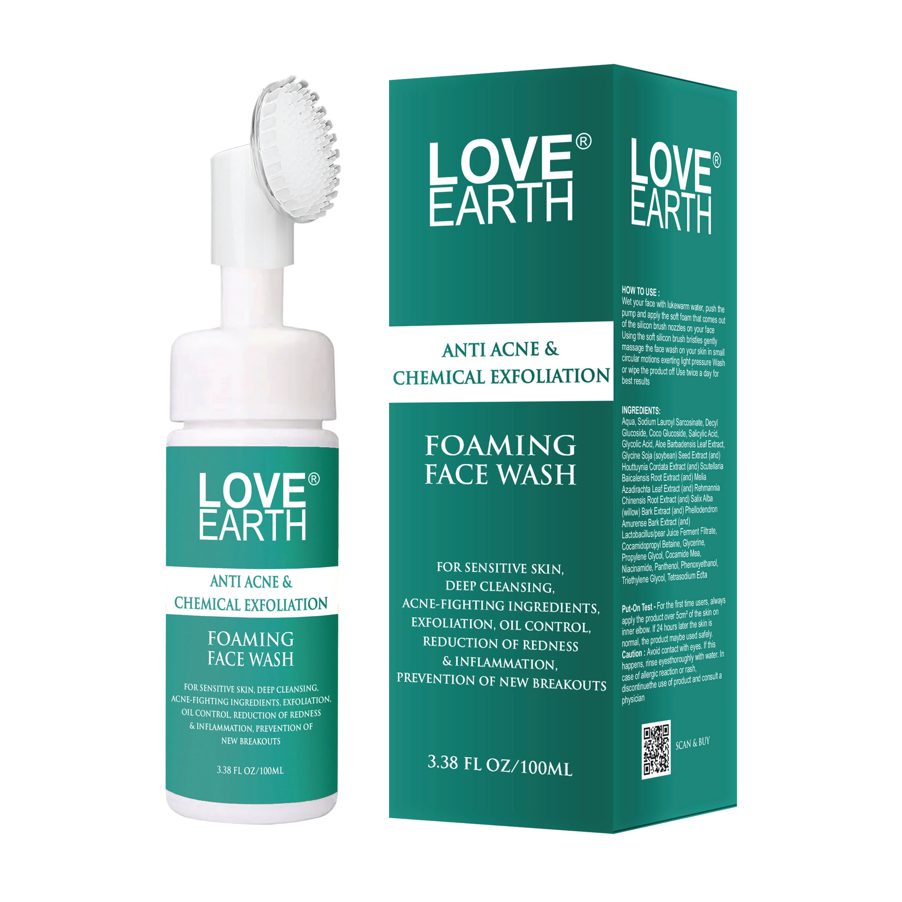 ANTI ACNE & CHEMICAL EXFOLIATION FOAMING FACE WASH