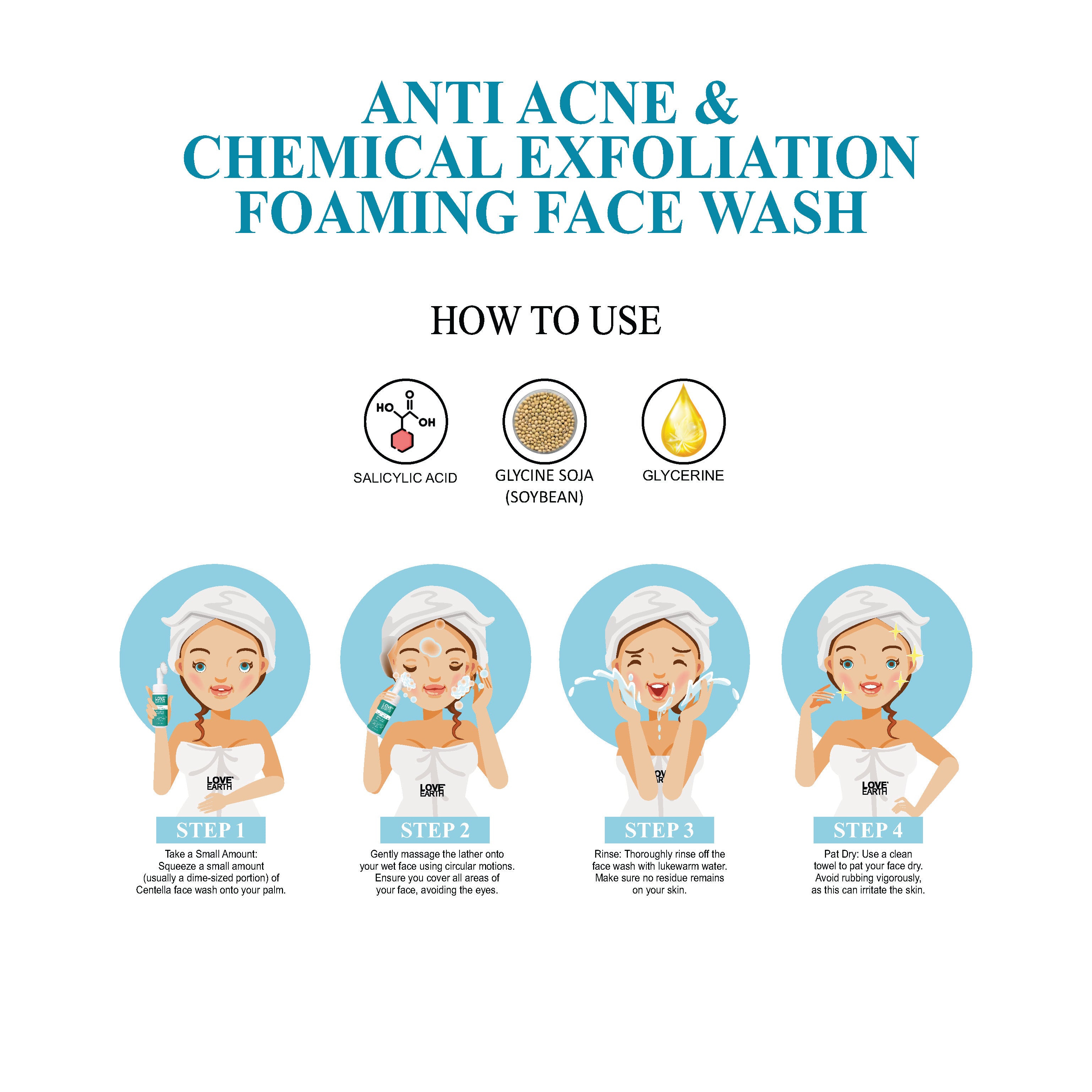 ANTI ACNE & CHEMICAL EXFOLIATION FOAMING FACE WASH