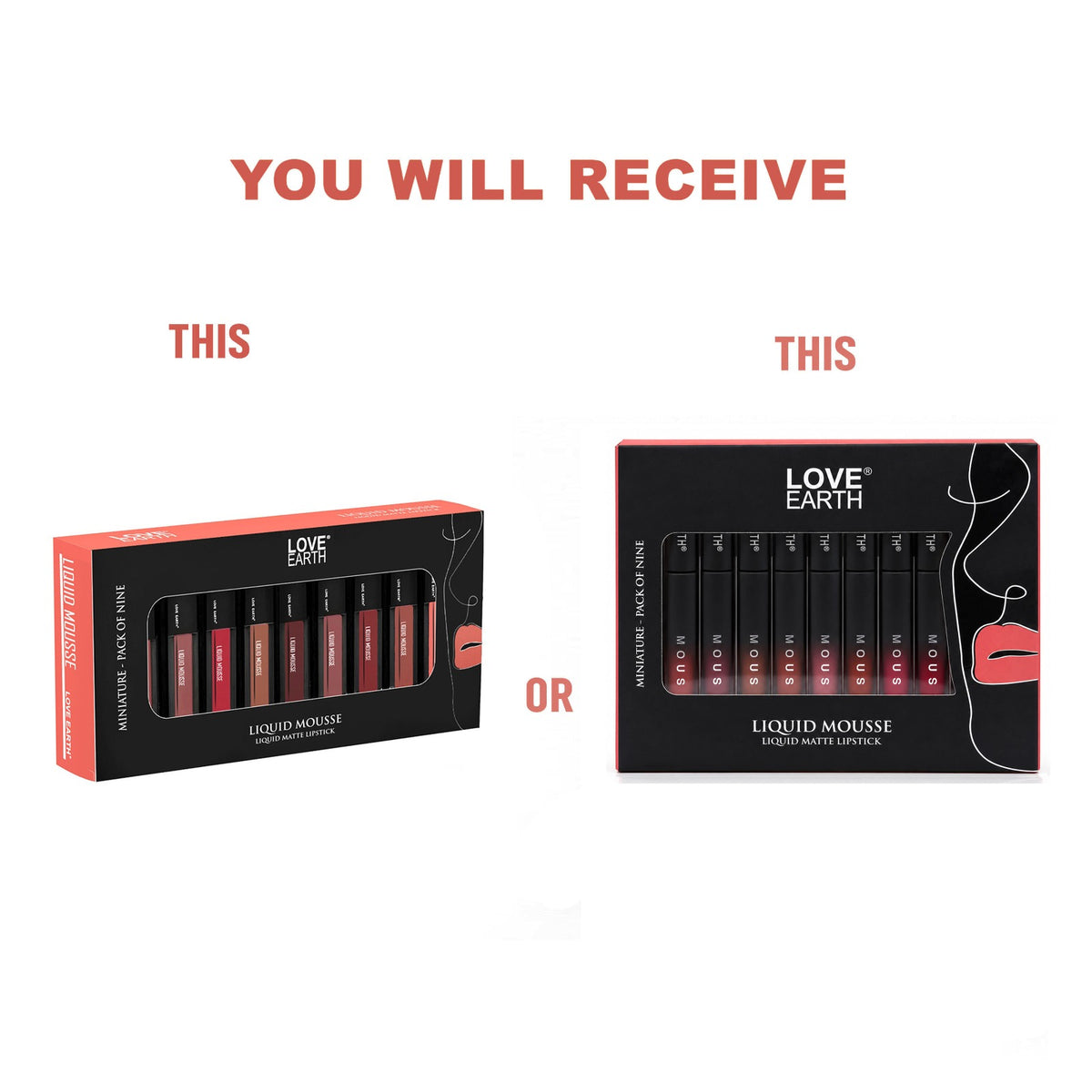 Liquid Lipstick Pack Of 9 Minis