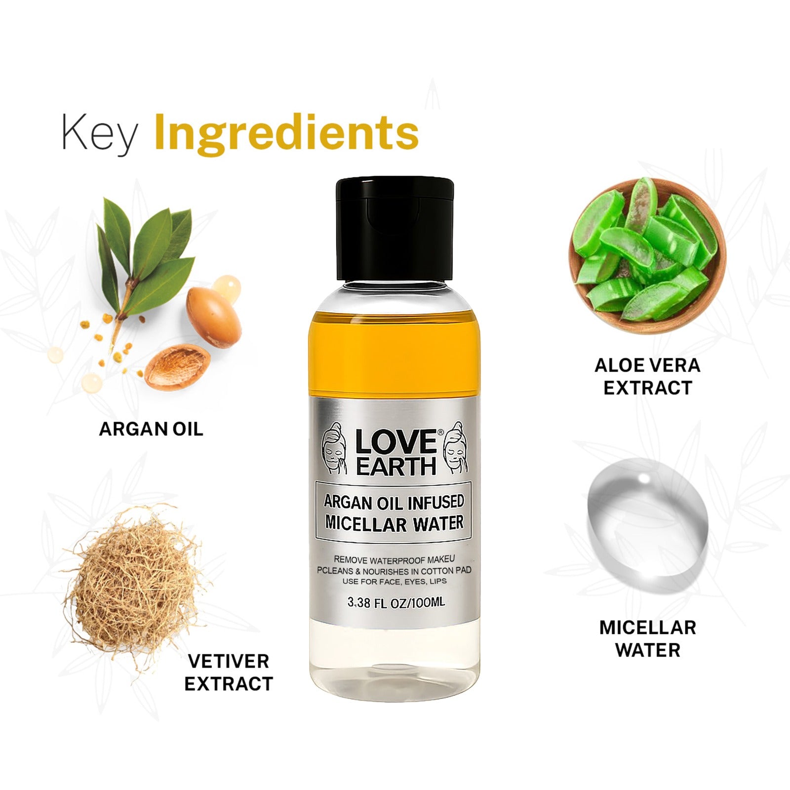 Argan Oil Infused Micellar Water - 100ML