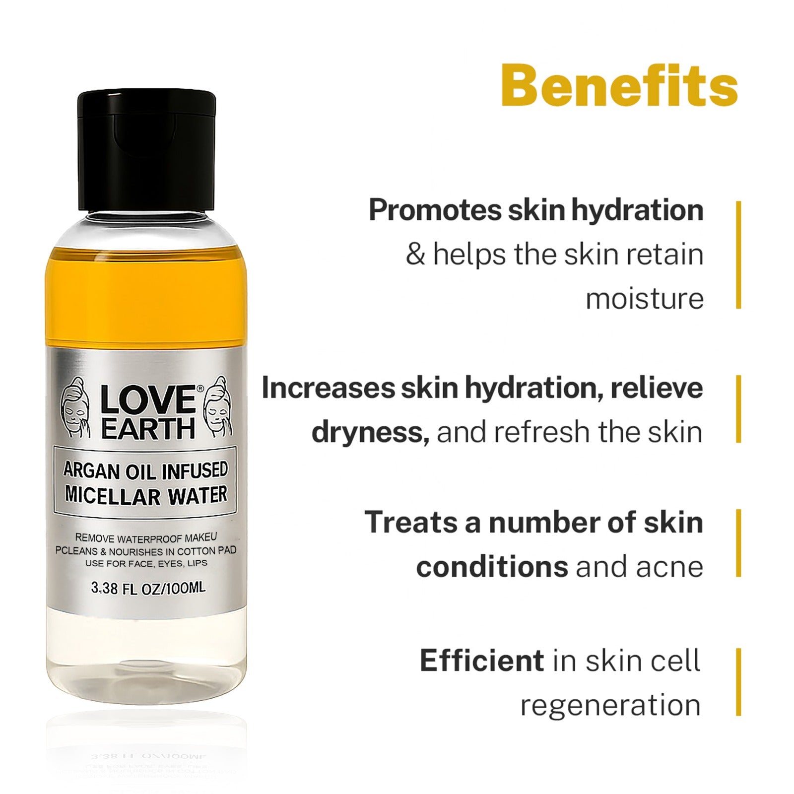 Argan Oil Infused Micellar Water - 100ML