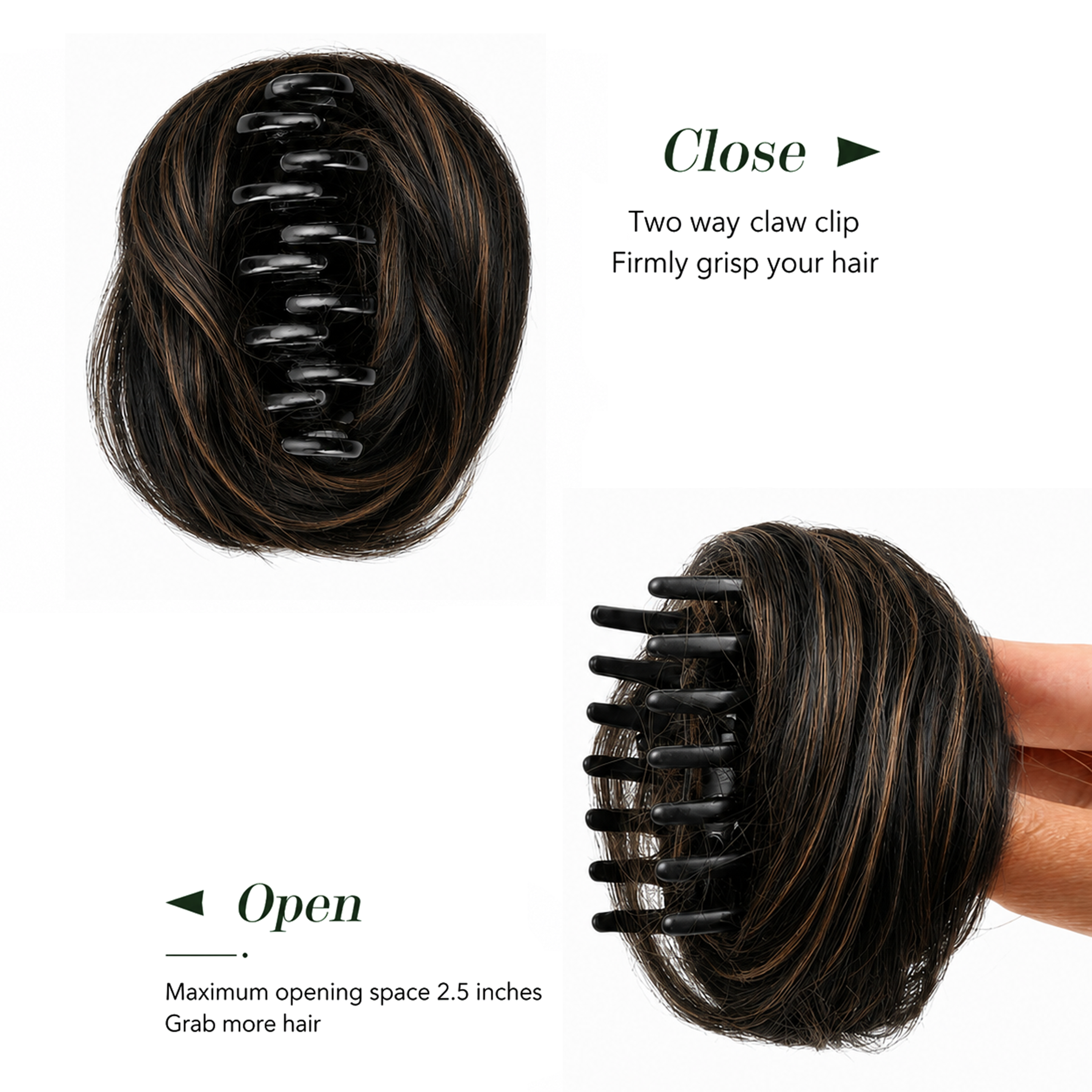 Clip-on Hair Bun Highlight