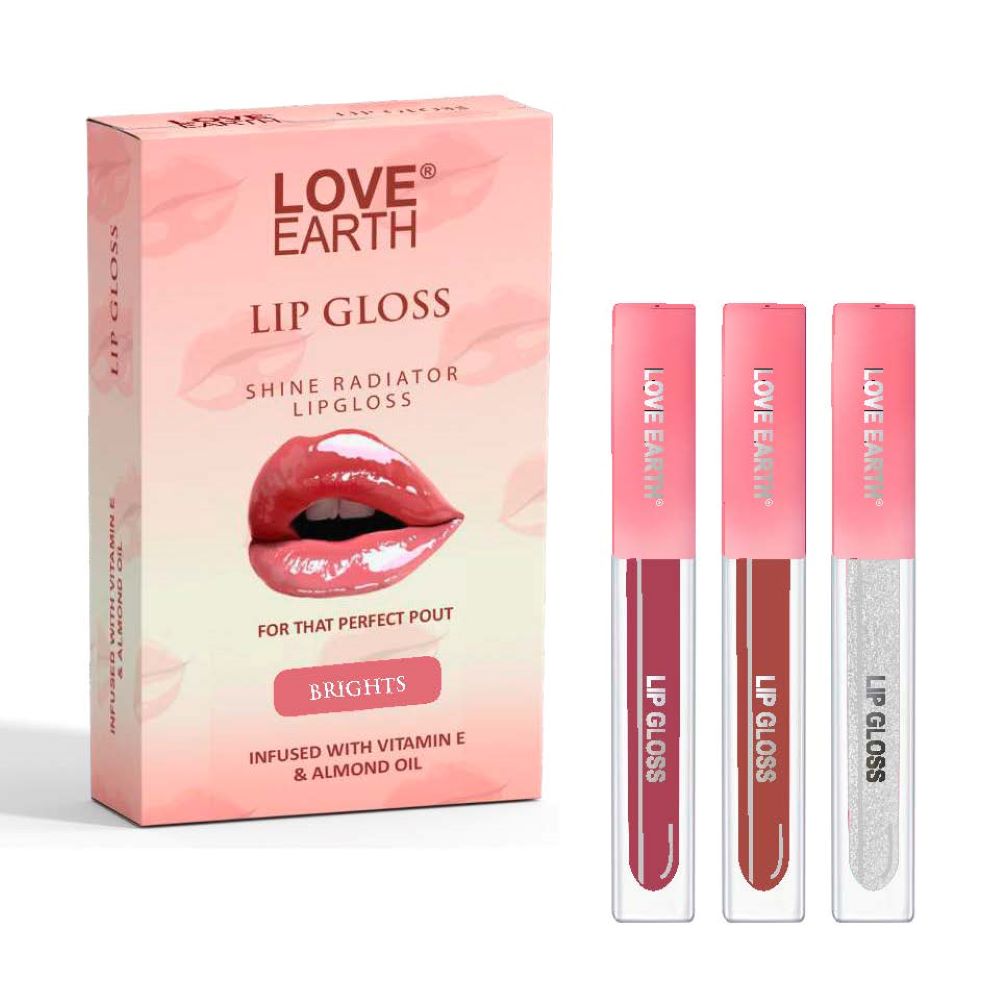 Liquid Lip Gloss-Pack of 3 Brights