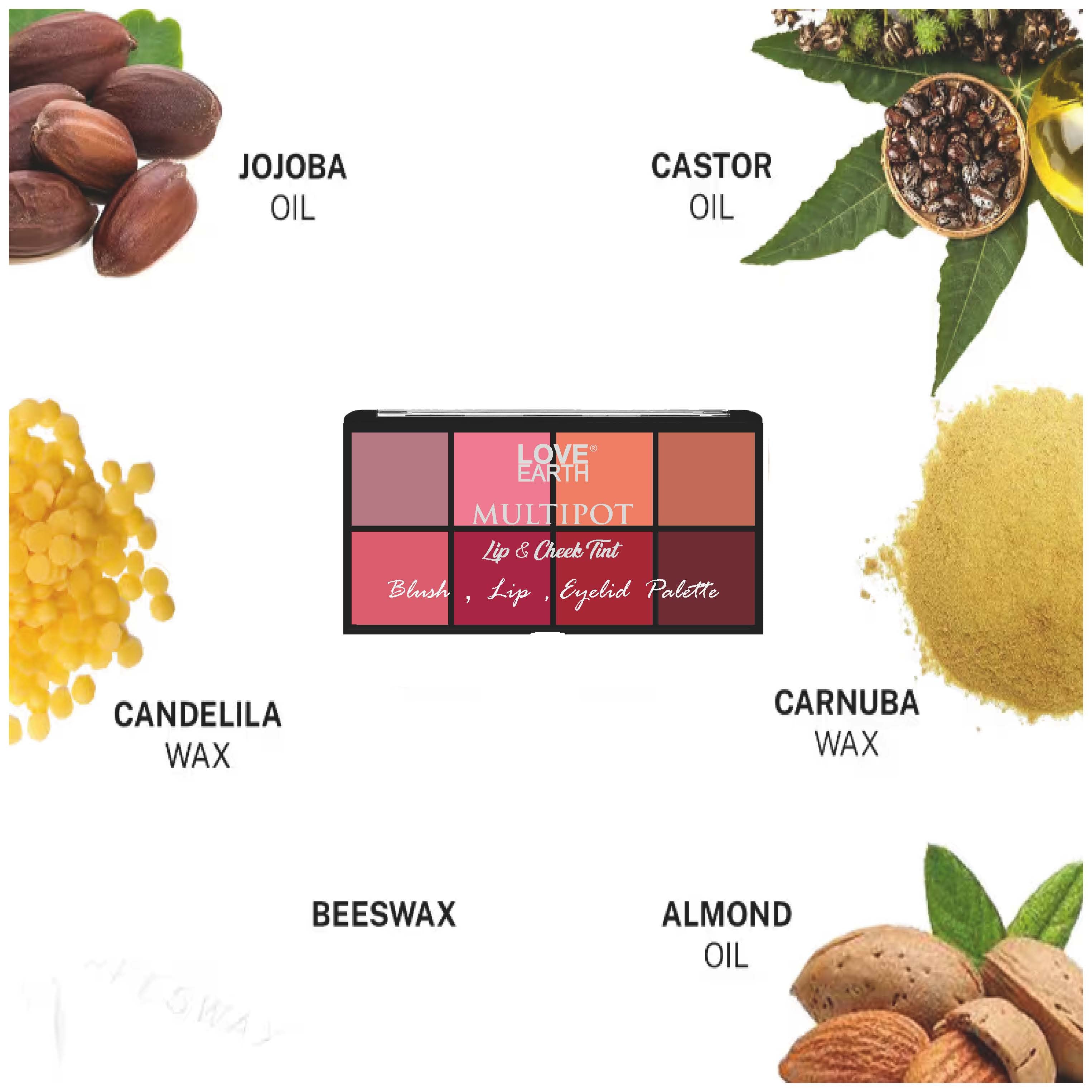 BLUSH, LIPS, EYELID PALETTE