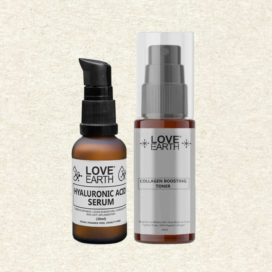 HYALURONIC ACID SERUM & COLLAGEN BOOSTING TONER