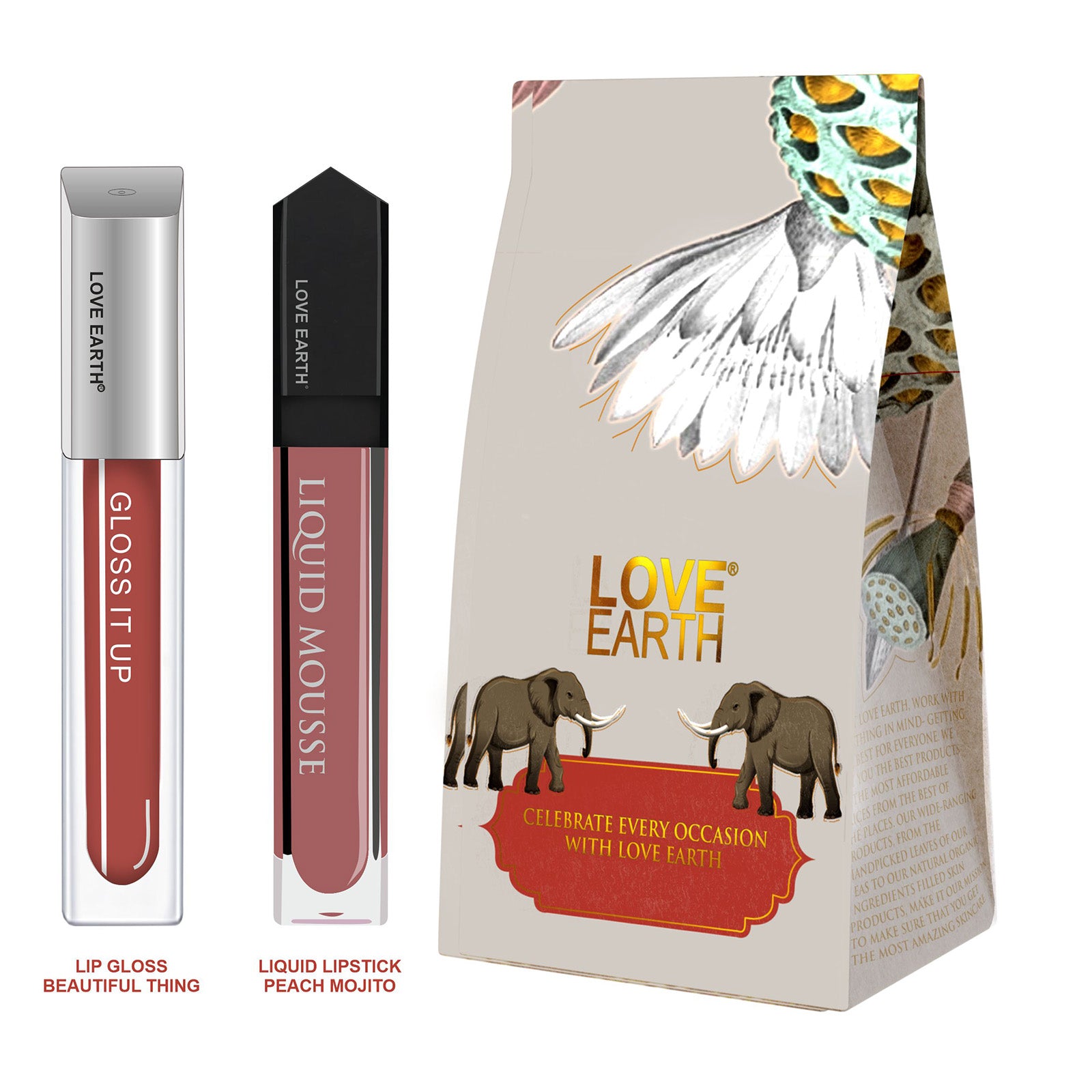 Liquid Lipstick Peach Mojito & Lip Gloss Beautiful Thing Gift Pack