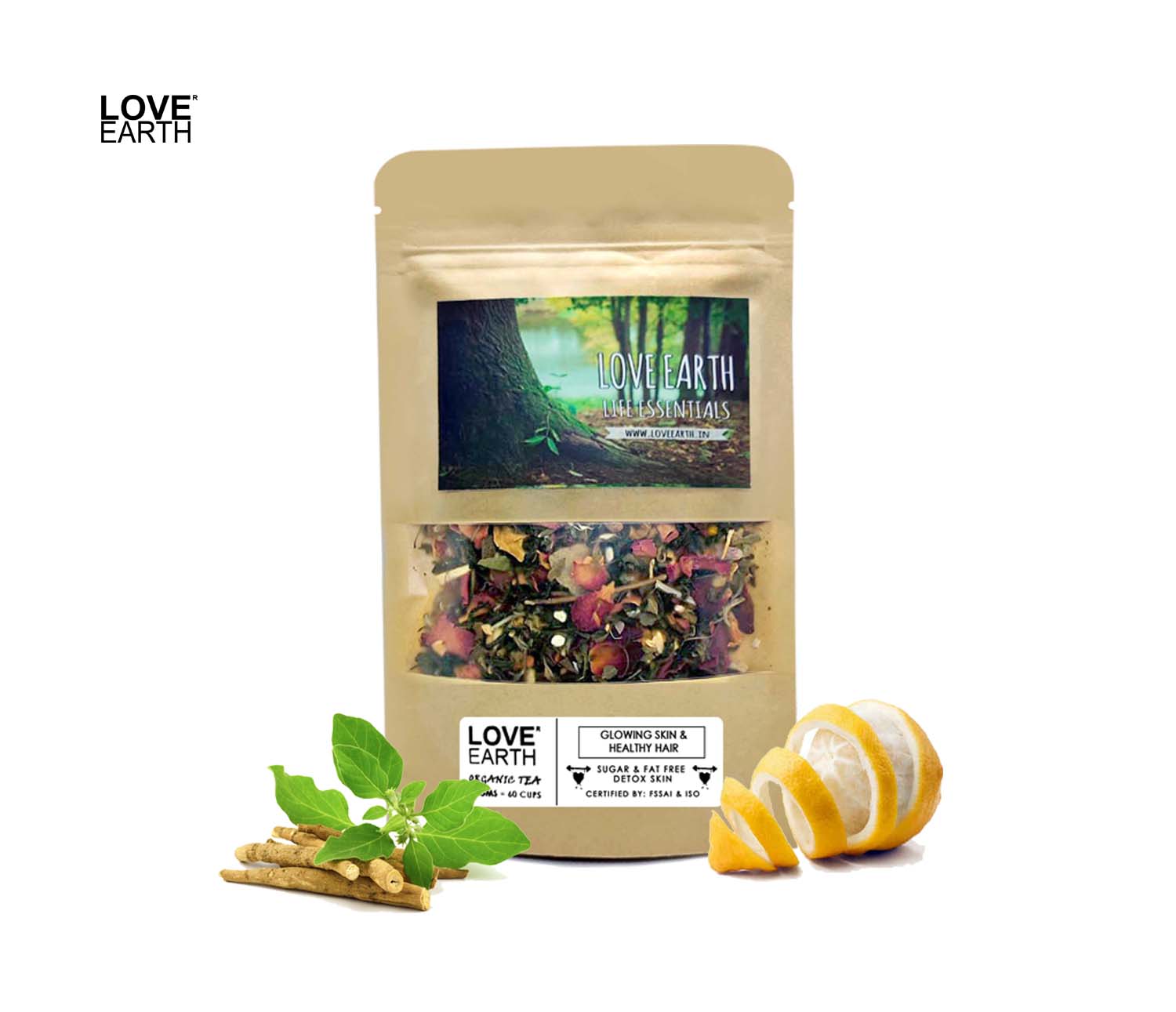 Glowing Skin & Healthy Hair – Organic Green Tea – 30gms