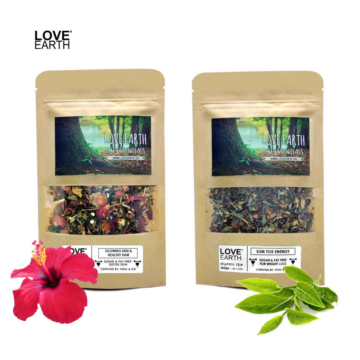 60 Days Tea Tox Combo Glowing Skin Healthy Hair Slimming