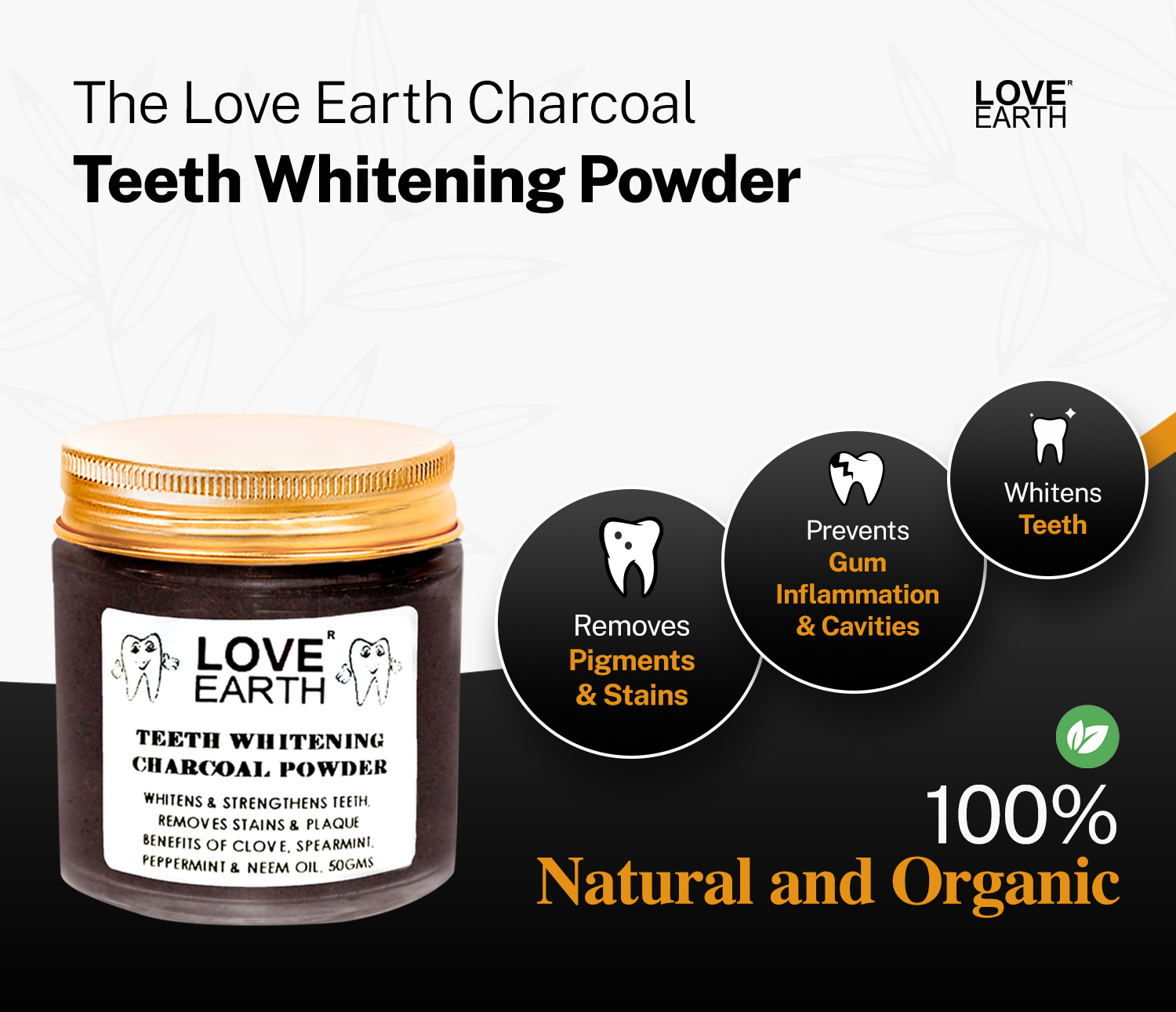 Teeth Whitening Charcoal Powder