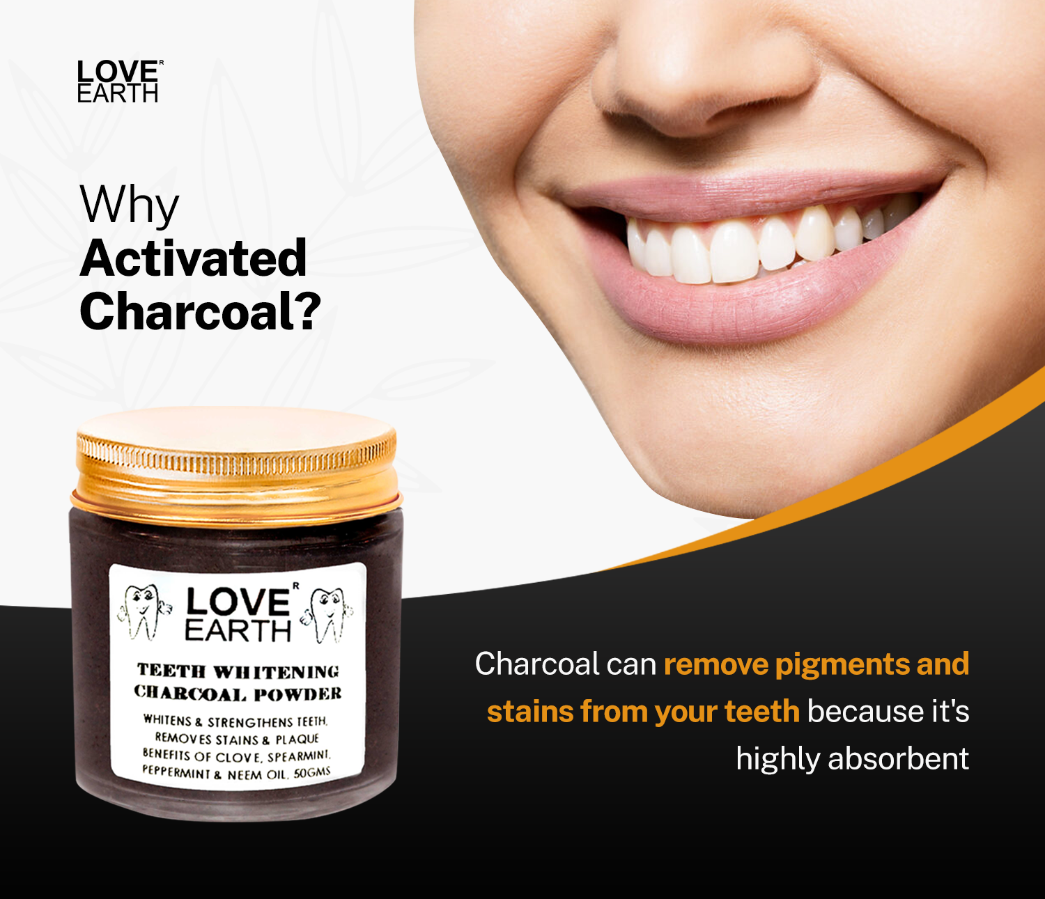 Teeth Whitening Charcoal Powder