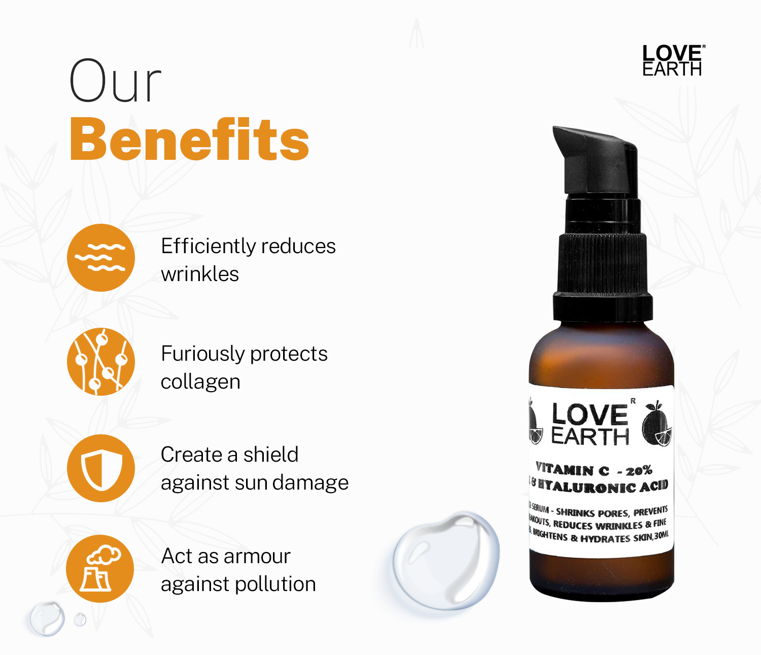 Vitamin C 20 % And E Hyaluronic Acid – Face Serum