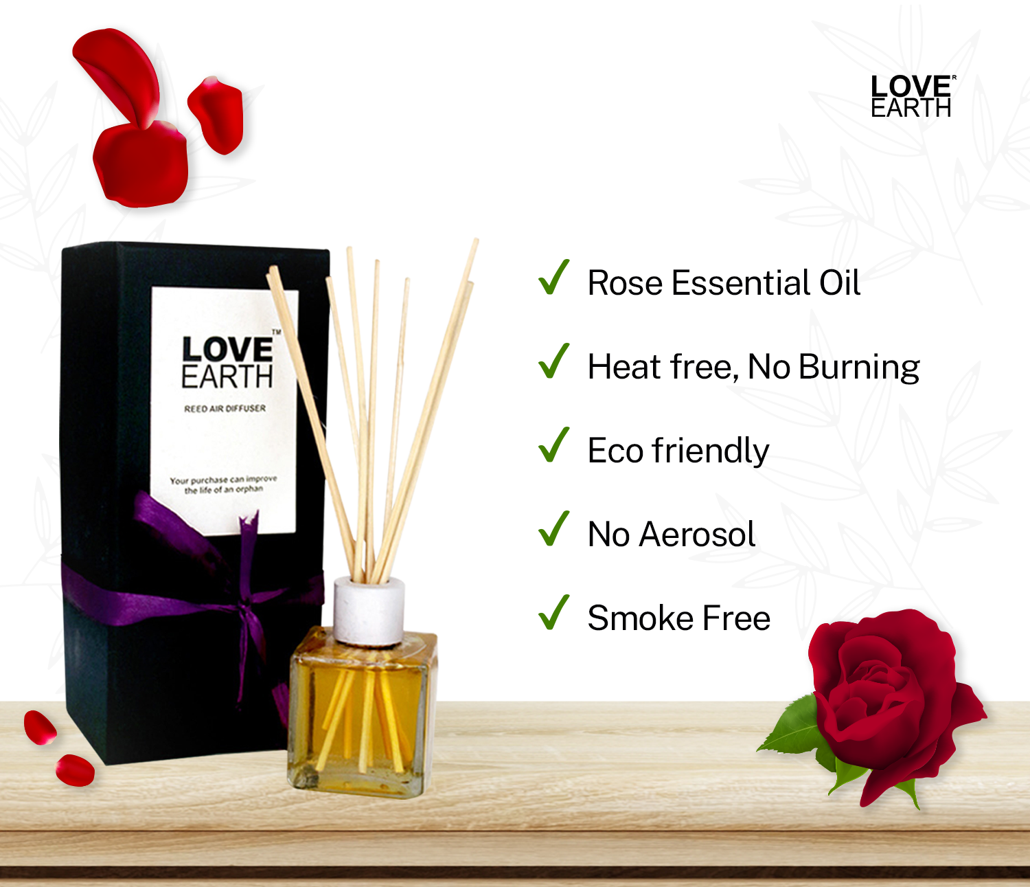 Reed Diffuser- Rose