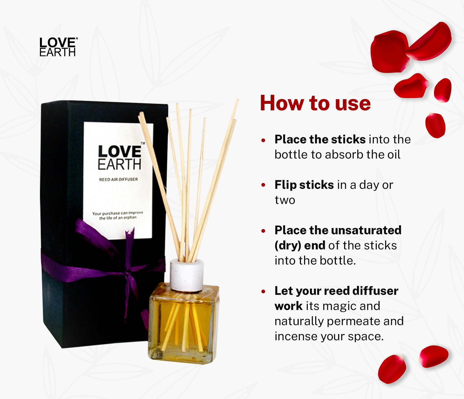 Reed Diffuser- Rose