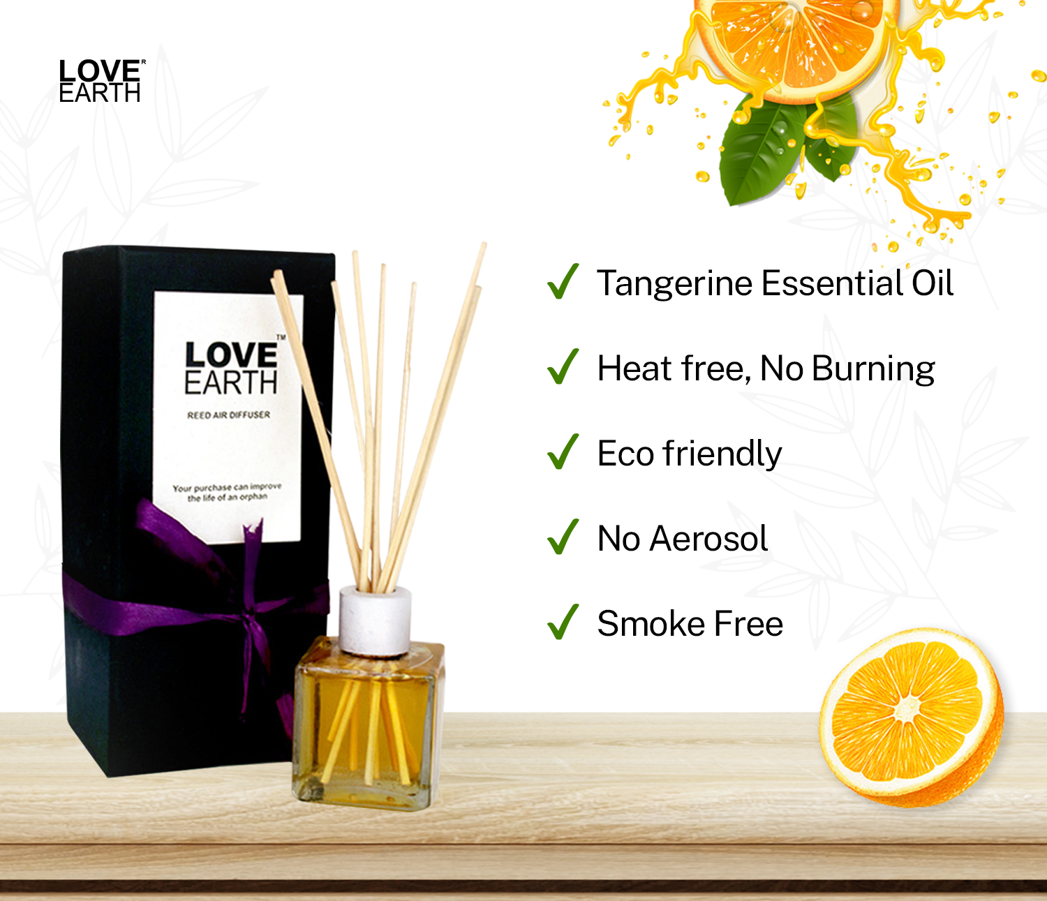 Reed Diffuser- Orange