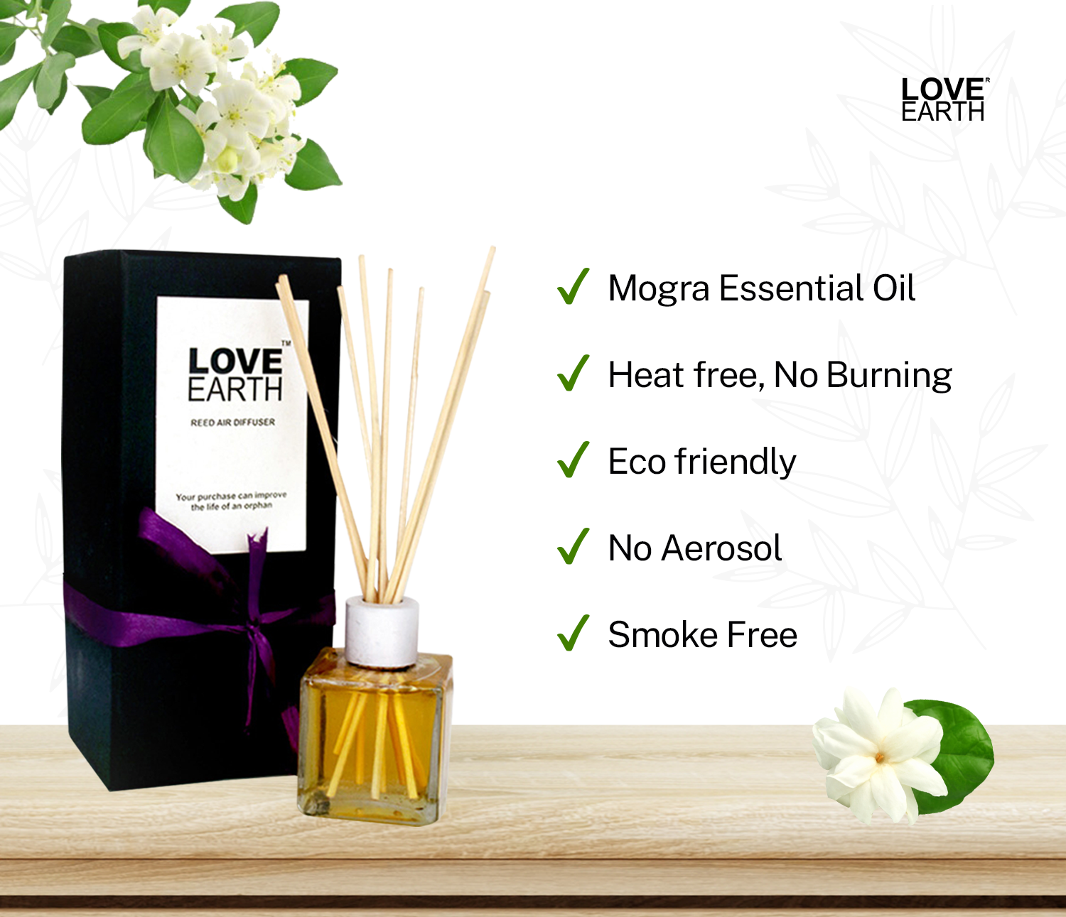 Reed Diffuser- Mogra