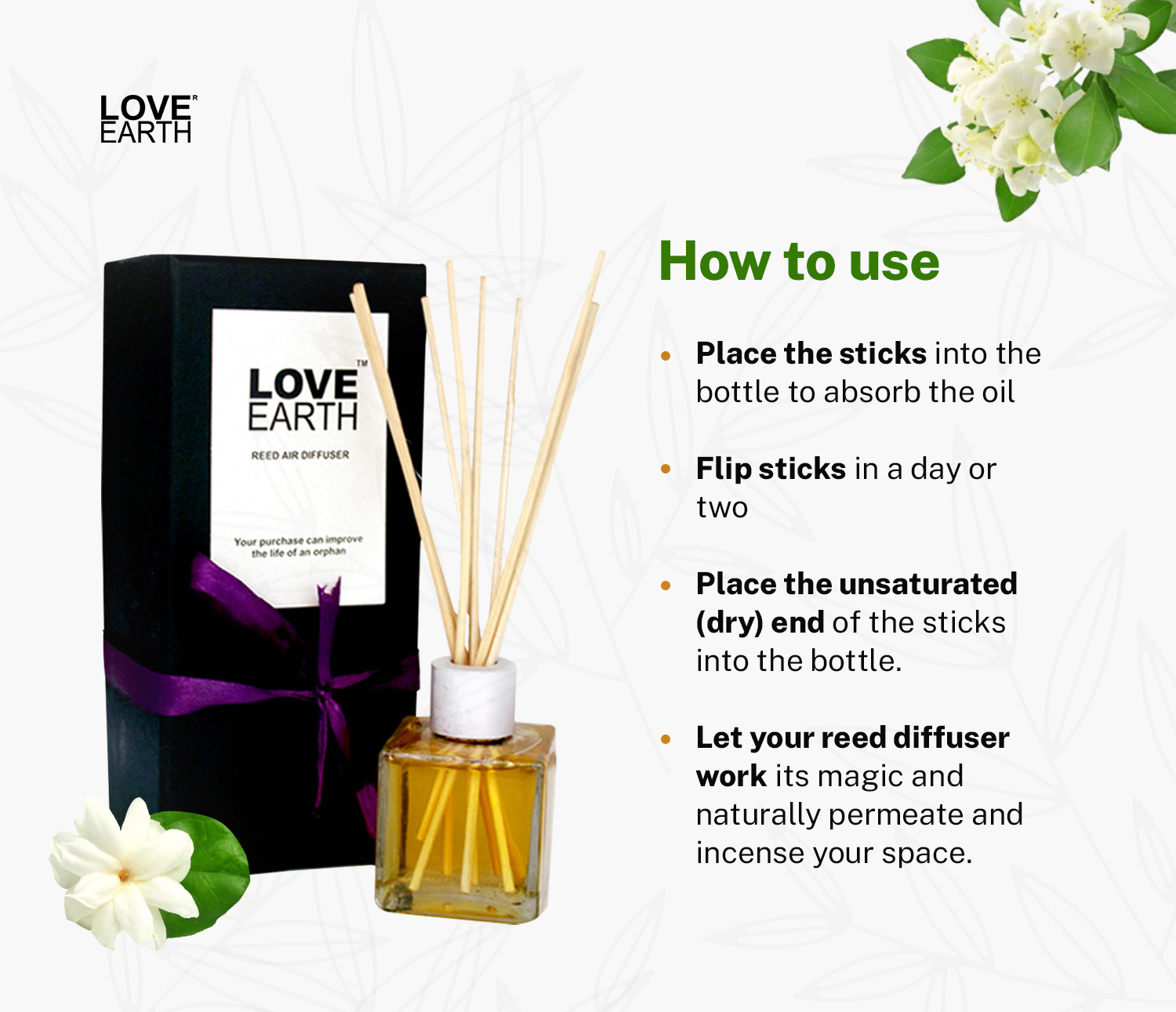 Reed Diffuser- Mogra