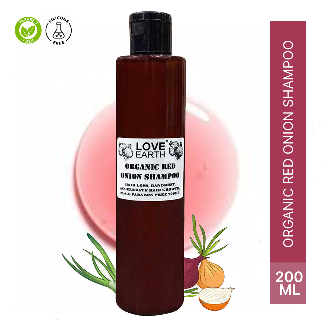 Organic Red Onion Shampoo 200ml - Main Image