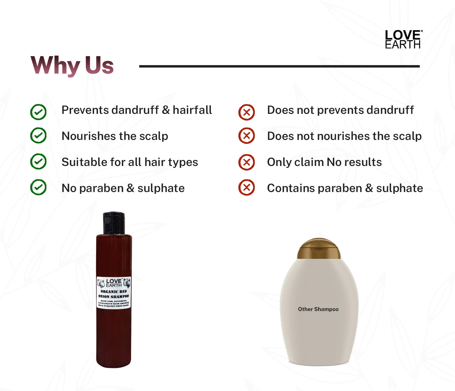Organic Red Onion Shampoo 200ml