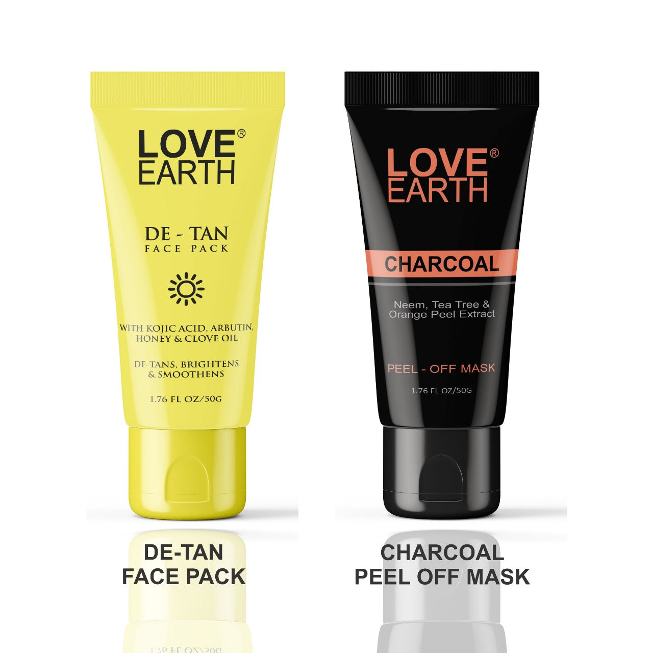 DE-TAN FACE PACK  & CHARCOAL PEEL OF MASK