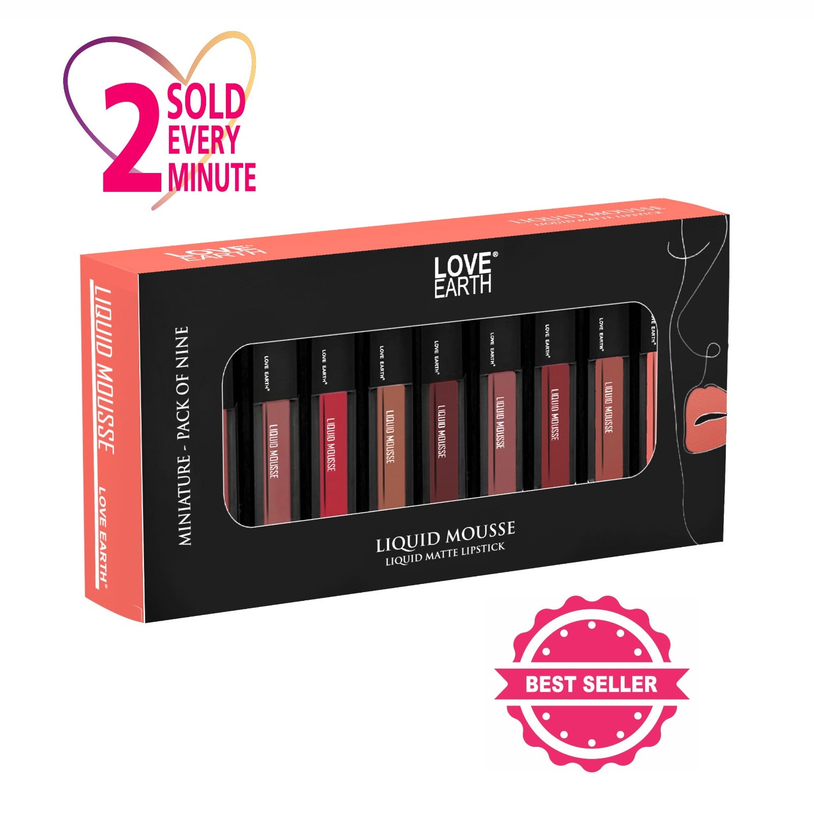 Liquid Lipstick Pack Of 9 Minis