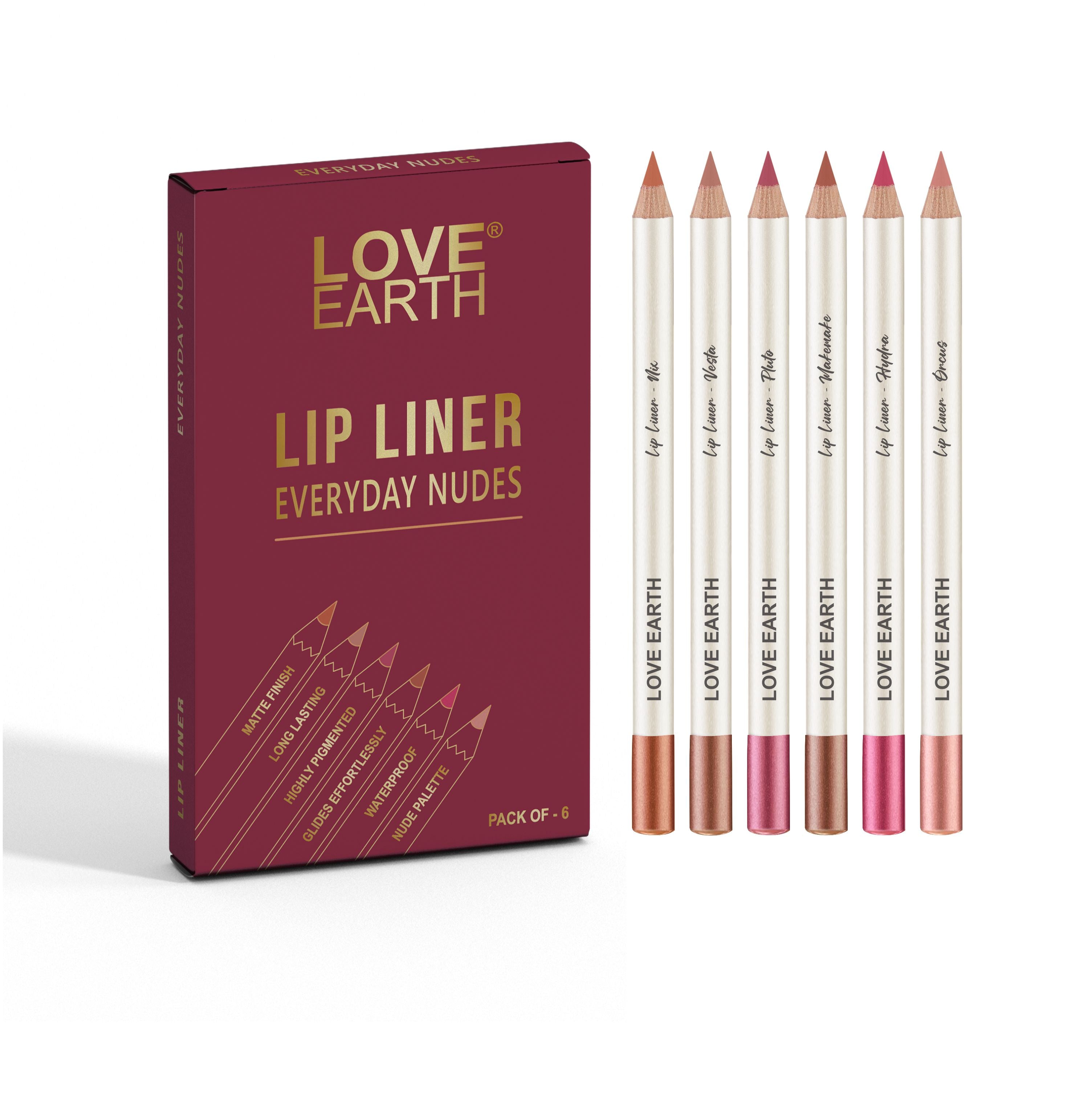 LIP LINER EVERYDAY NUDES -PACK OF 6