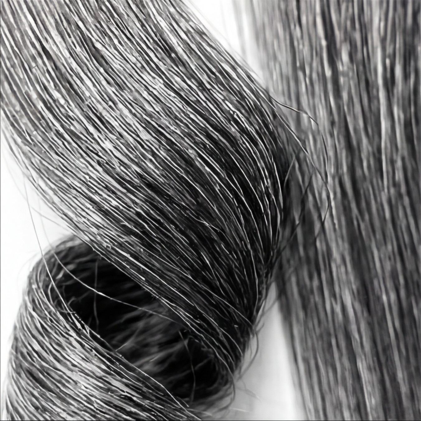 Single Clip Side Hair Extensions 14 Inch Salt & Pepper