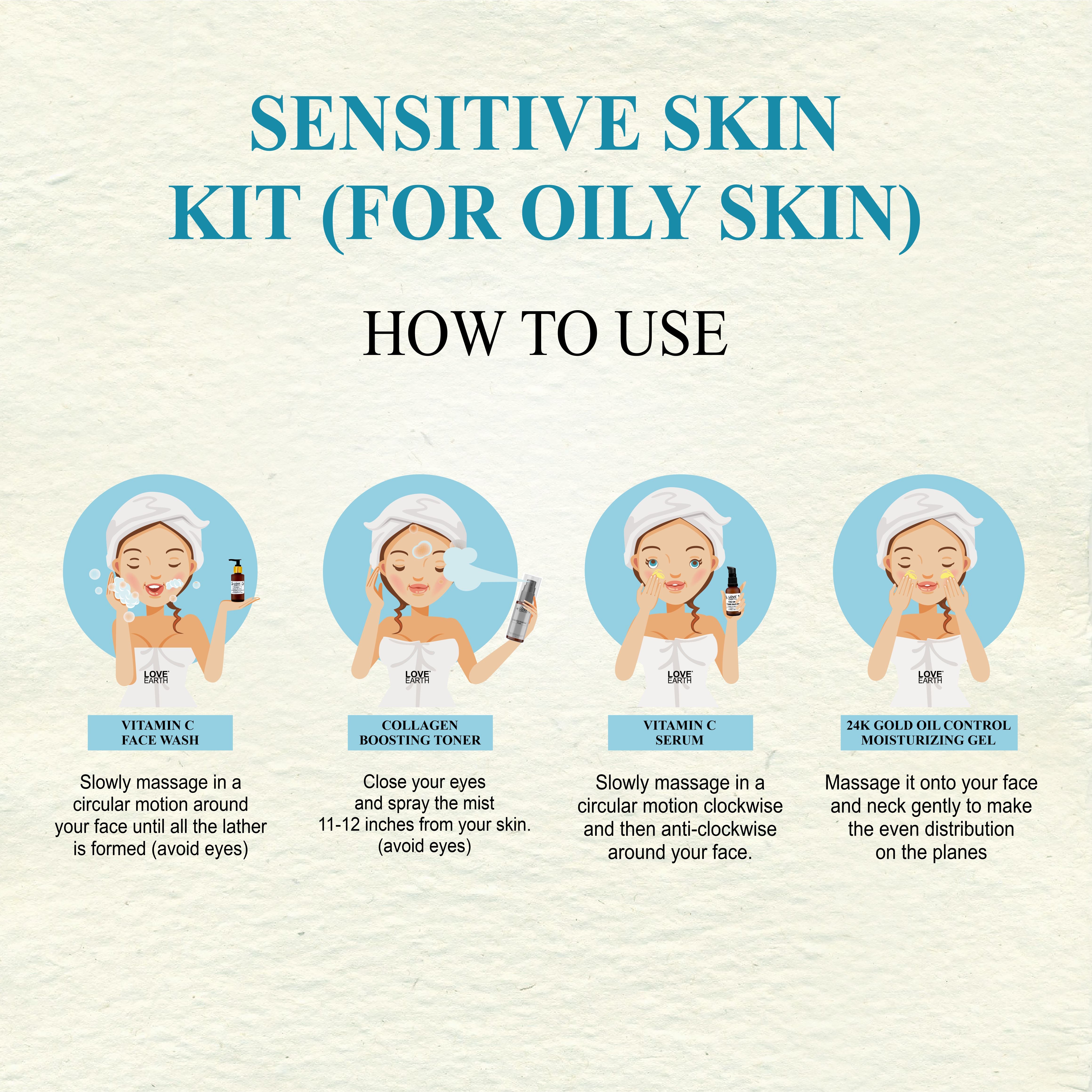 Sensitive SKIN (OILY) KIT