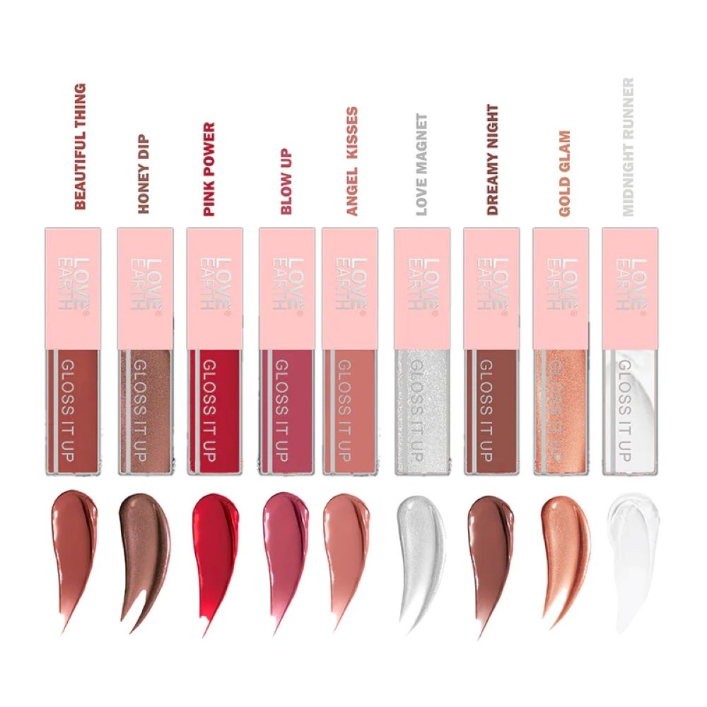Liquid Lip Gloss Nudes - Pack of 3