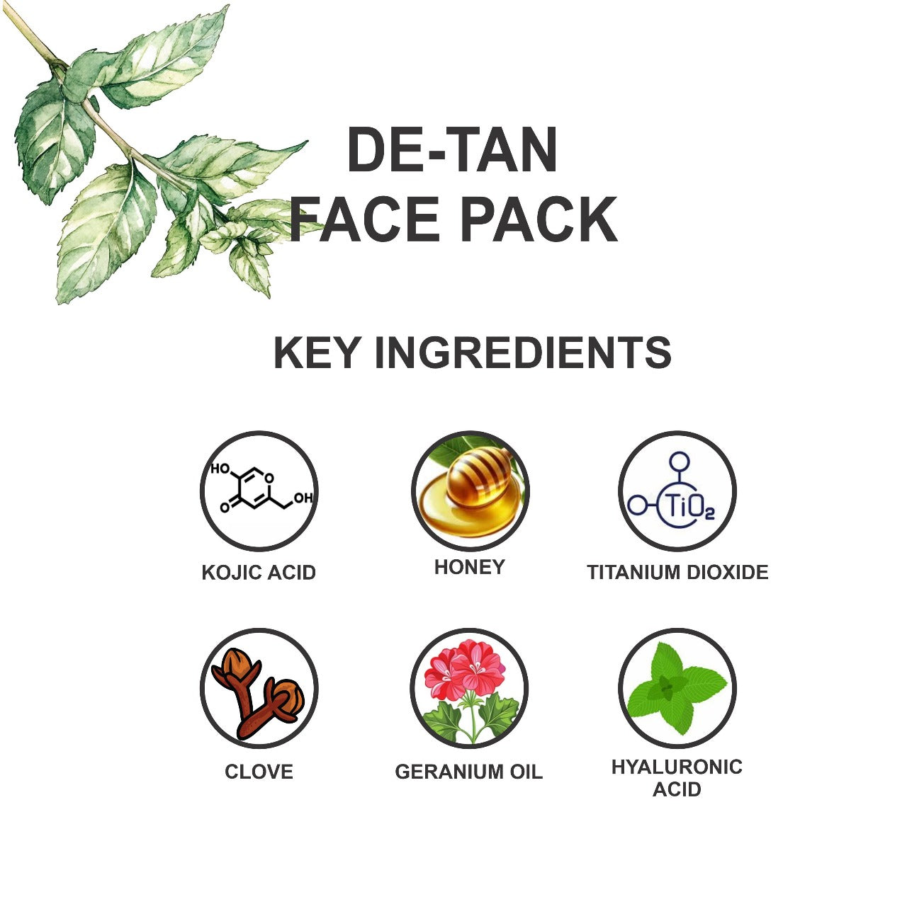 DE-TAN FACE PACK-50g