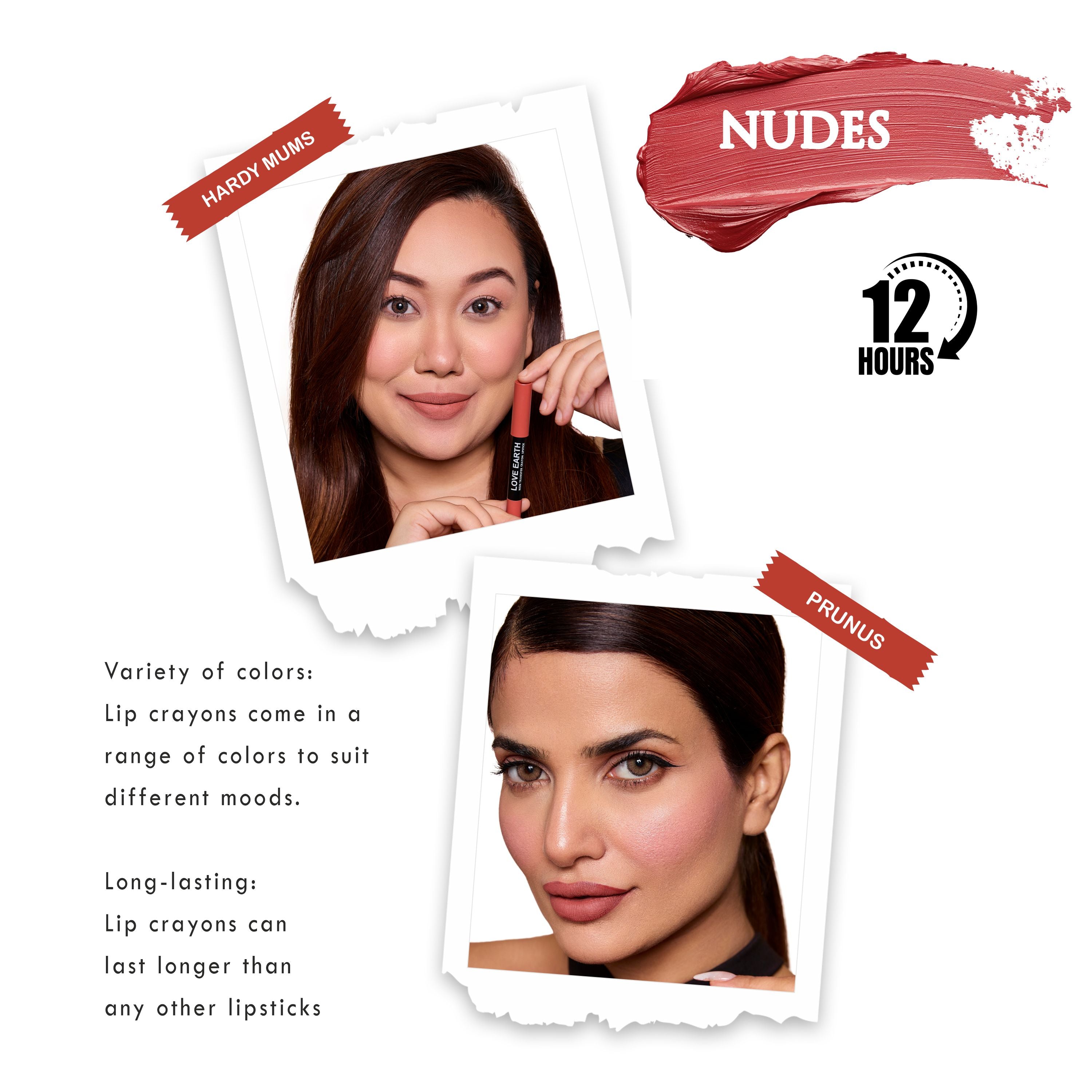 Lip Crayon Pack Of 2 Nudes