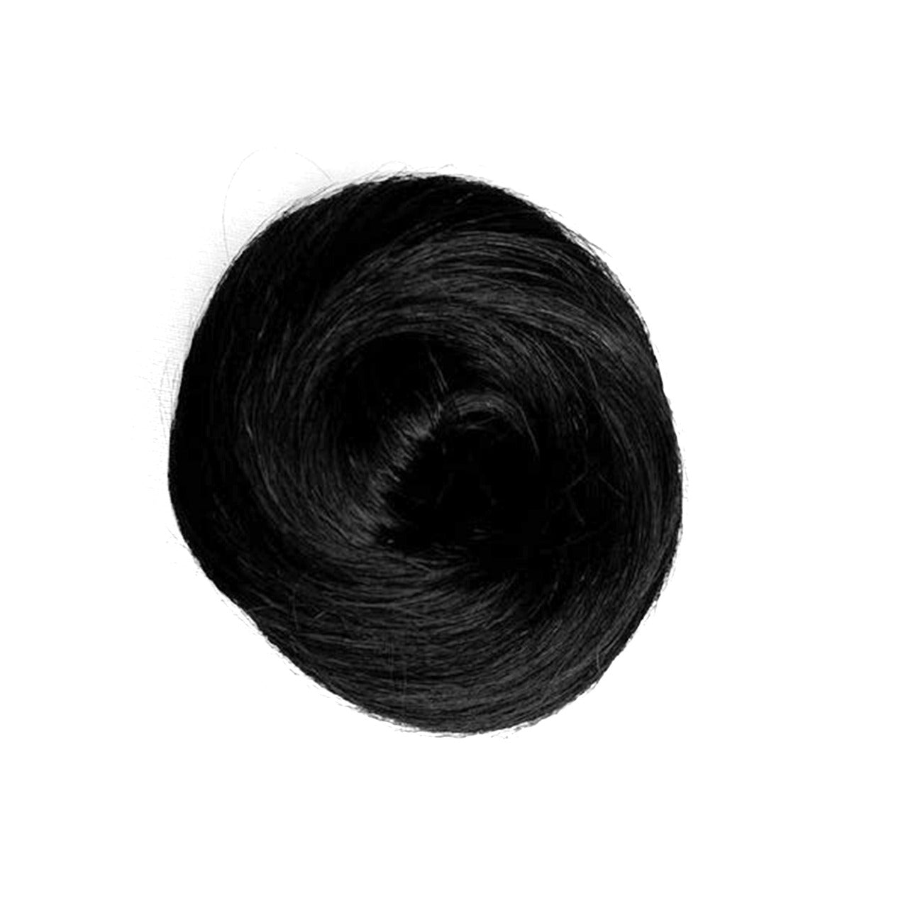 Clip-on Hair Bun Natural Black
