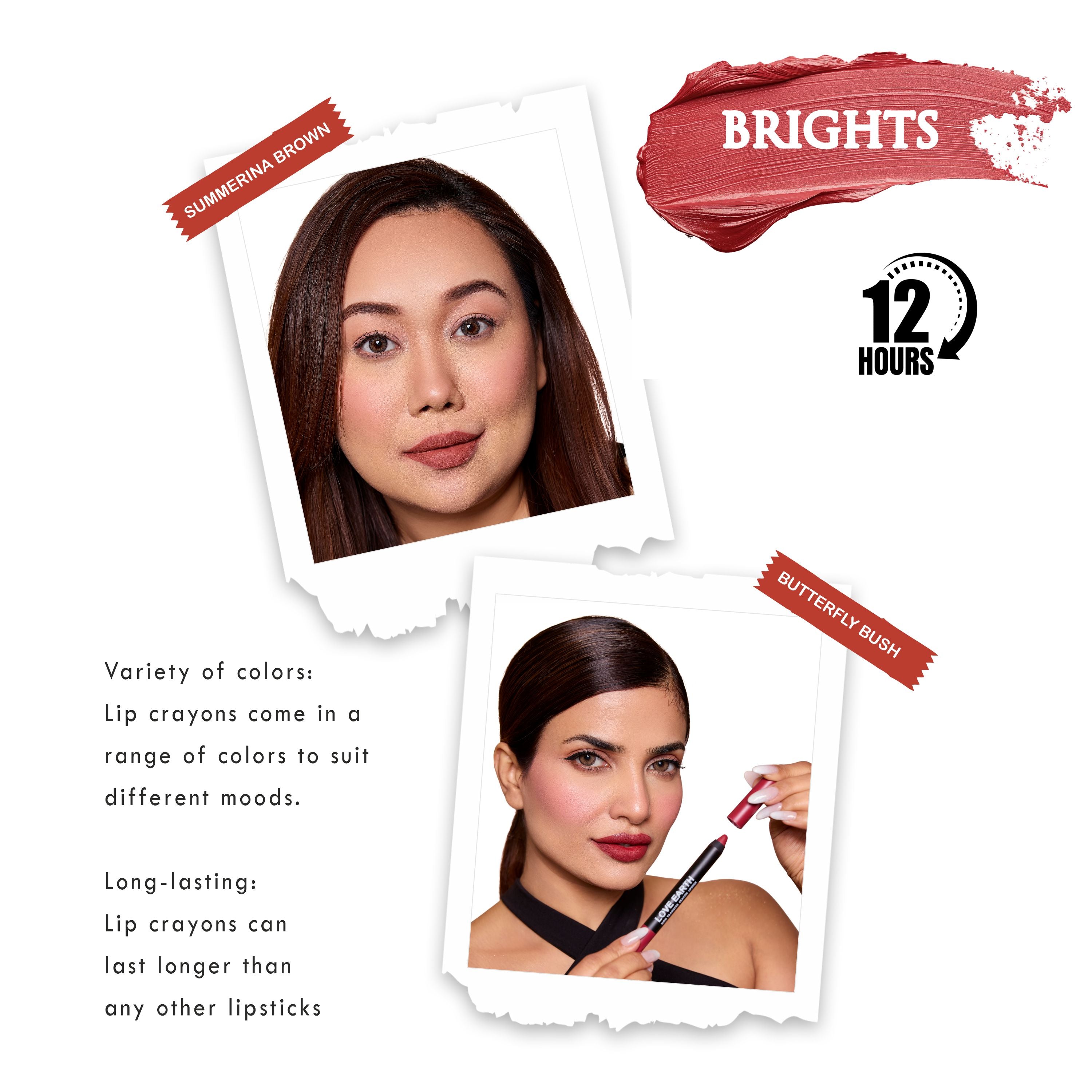 Lip Crayon Pack Of 2 Brights