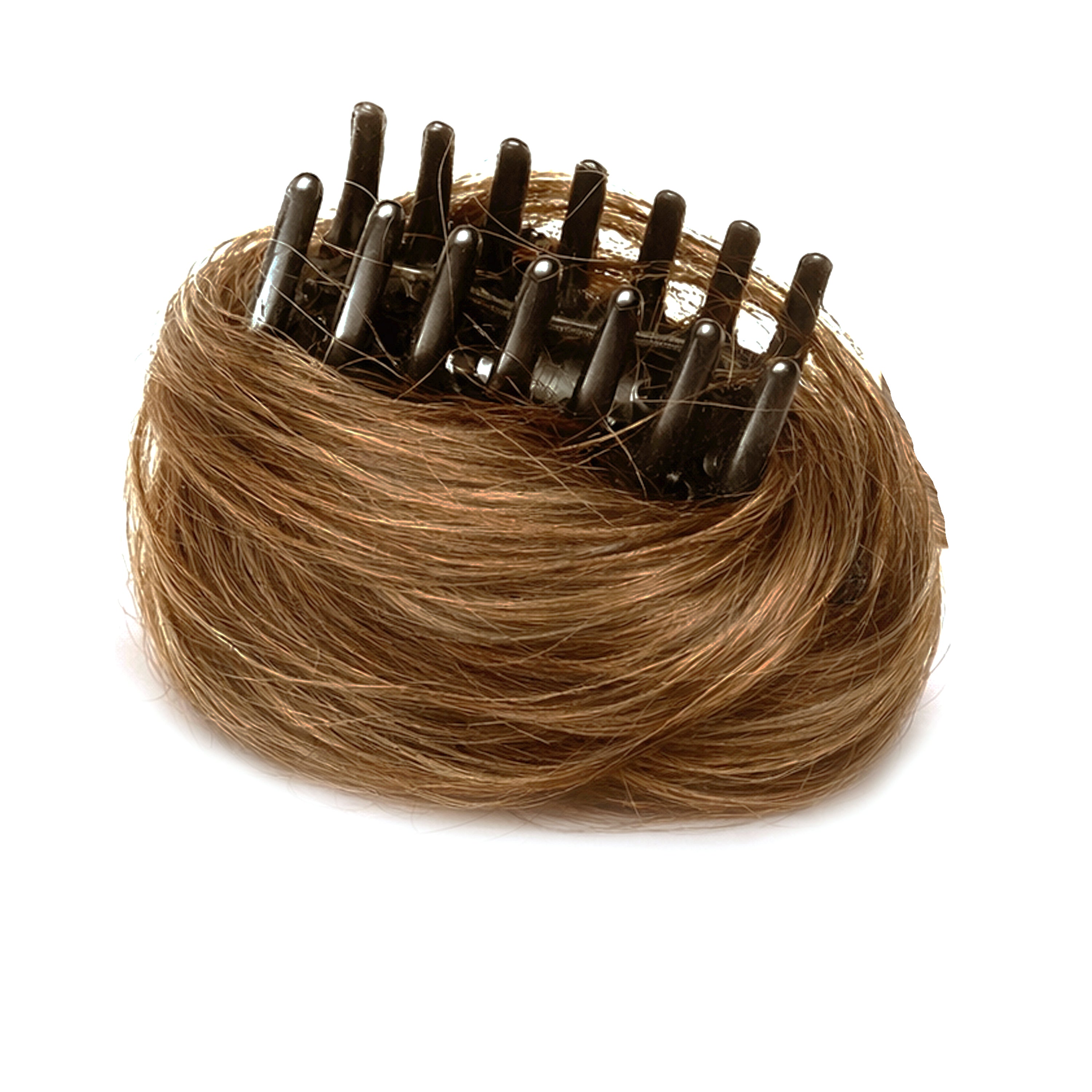 Clip-on Hair Bun Golden Brown