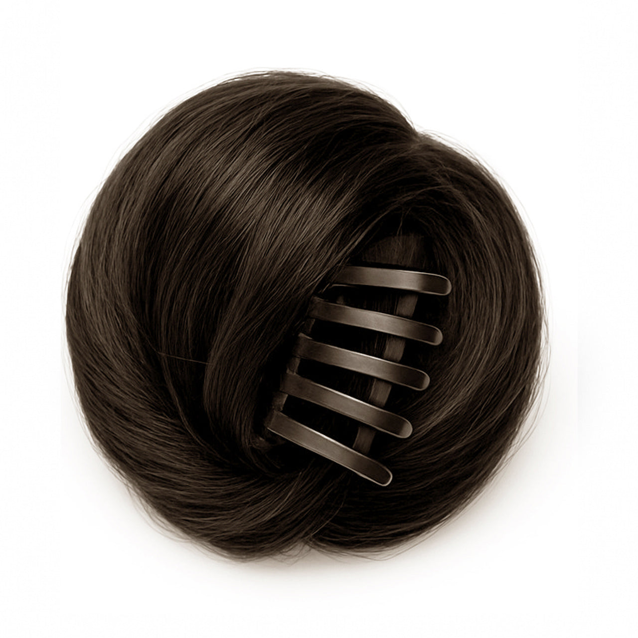 Clip-on Hair Bun Natural Brown