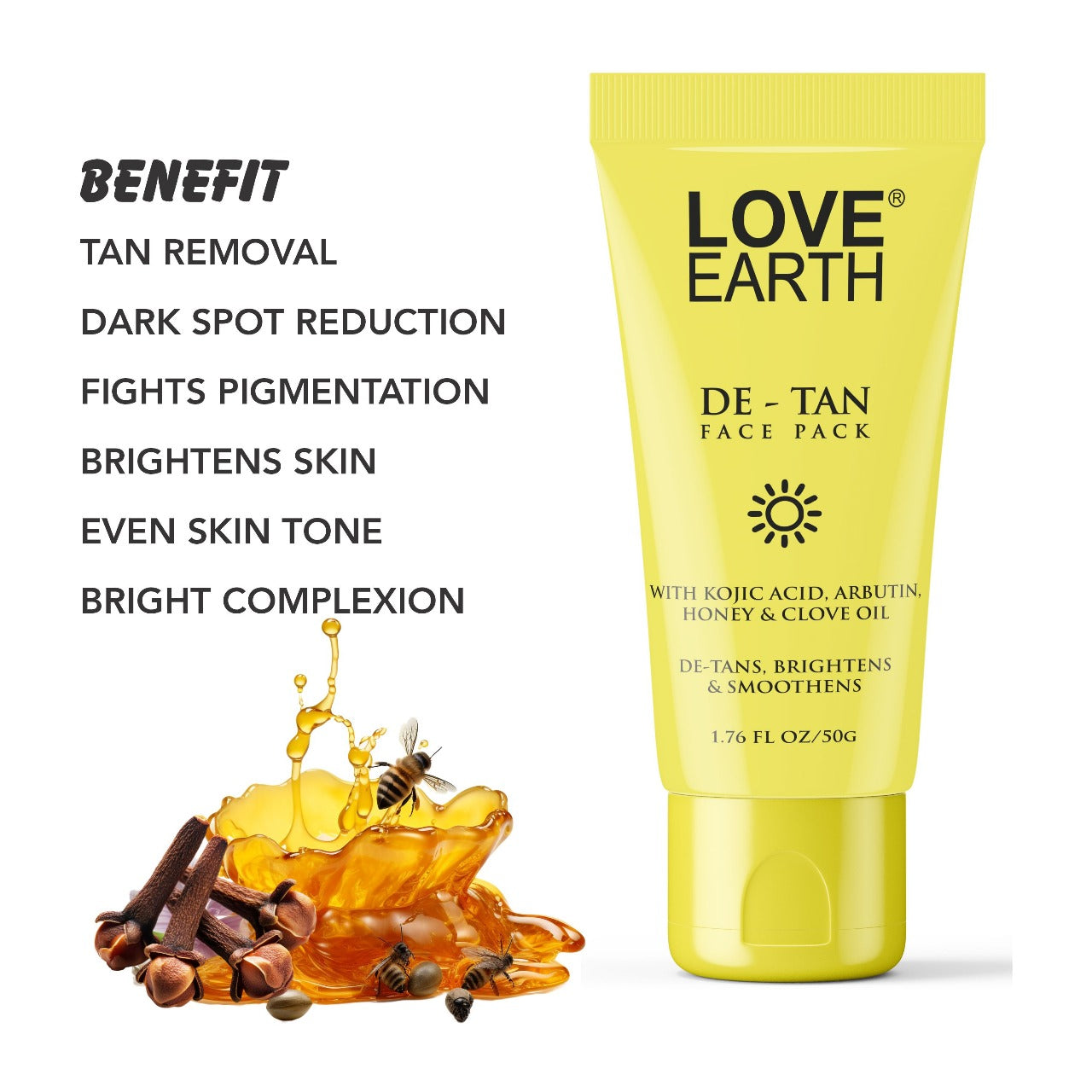 DE-TAN FACE PACK-50g