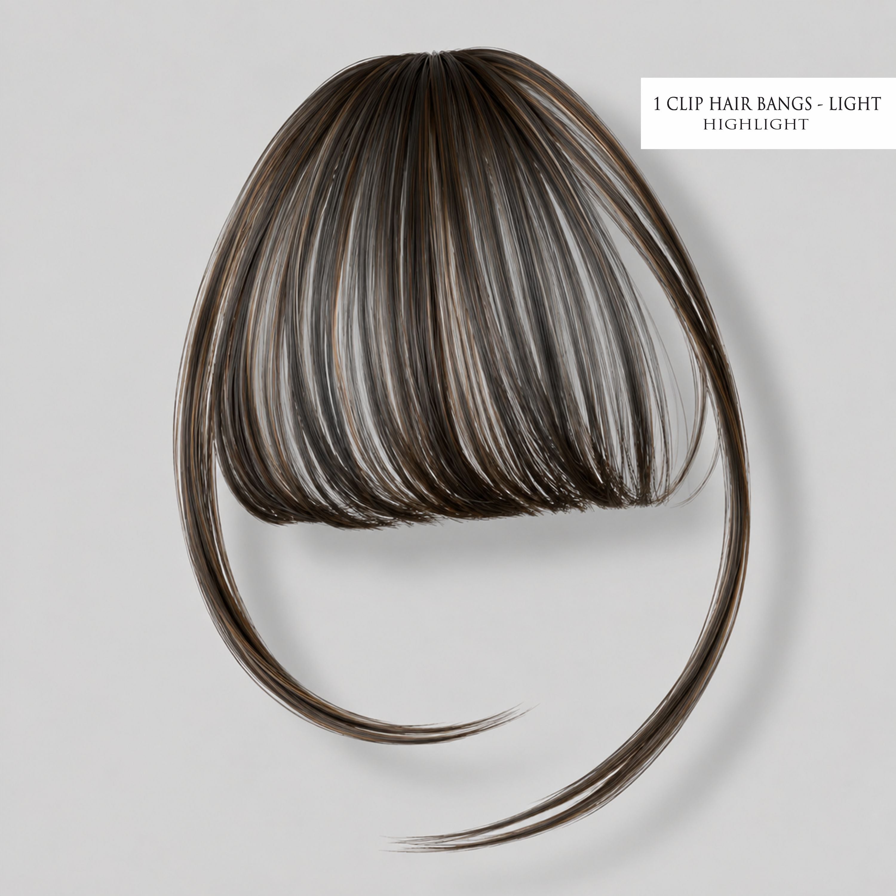 1 Clip Bangs Light- Highlight
