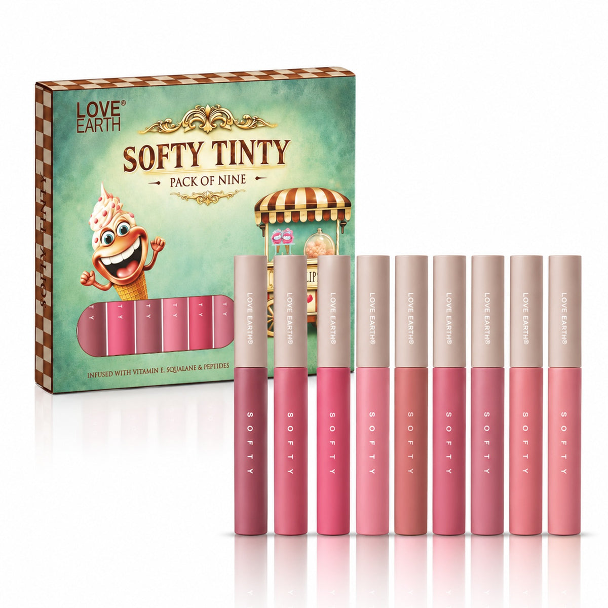 Softy Tinty Lipstick-Pack Of 9 